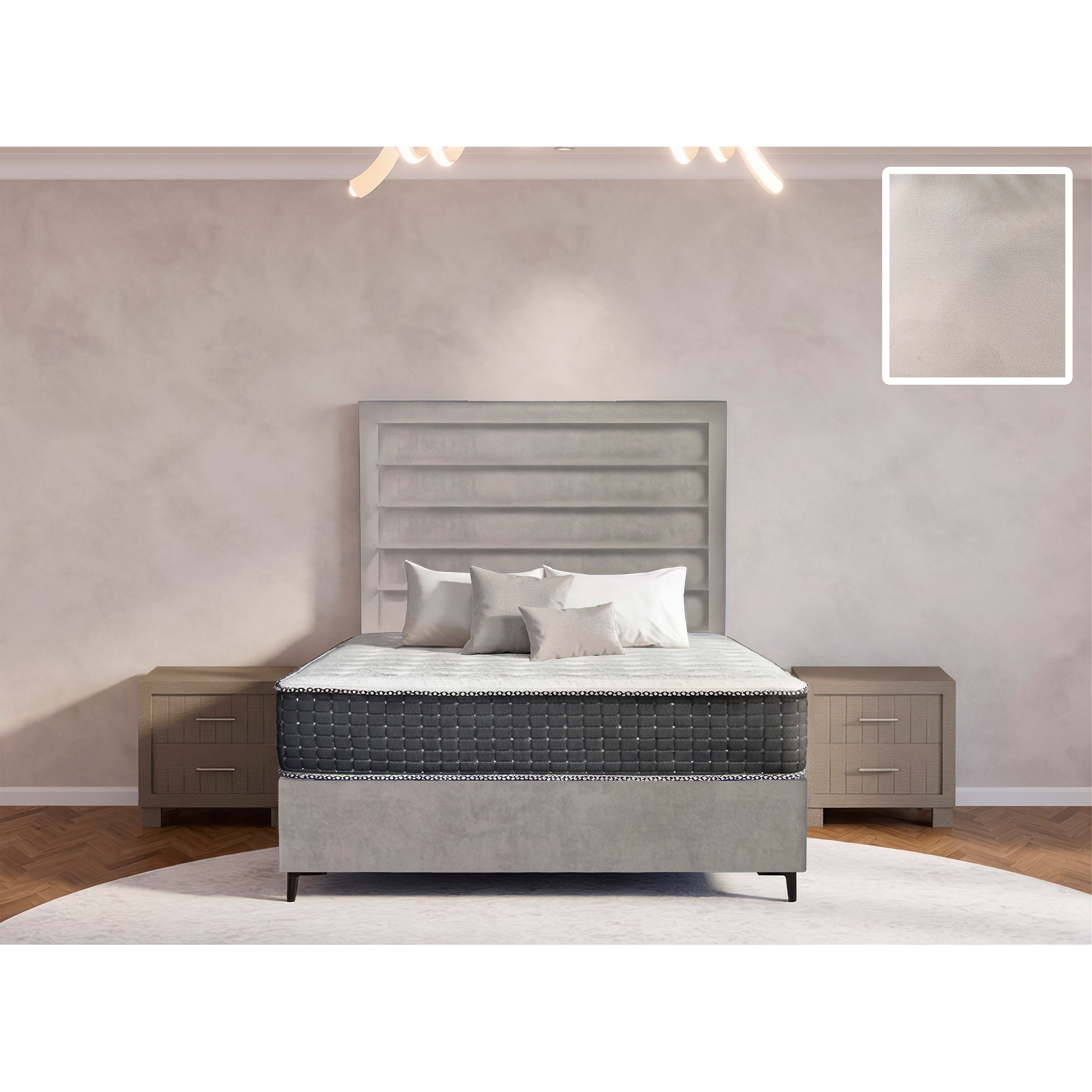 Oxford Rimline Bed and Headboard