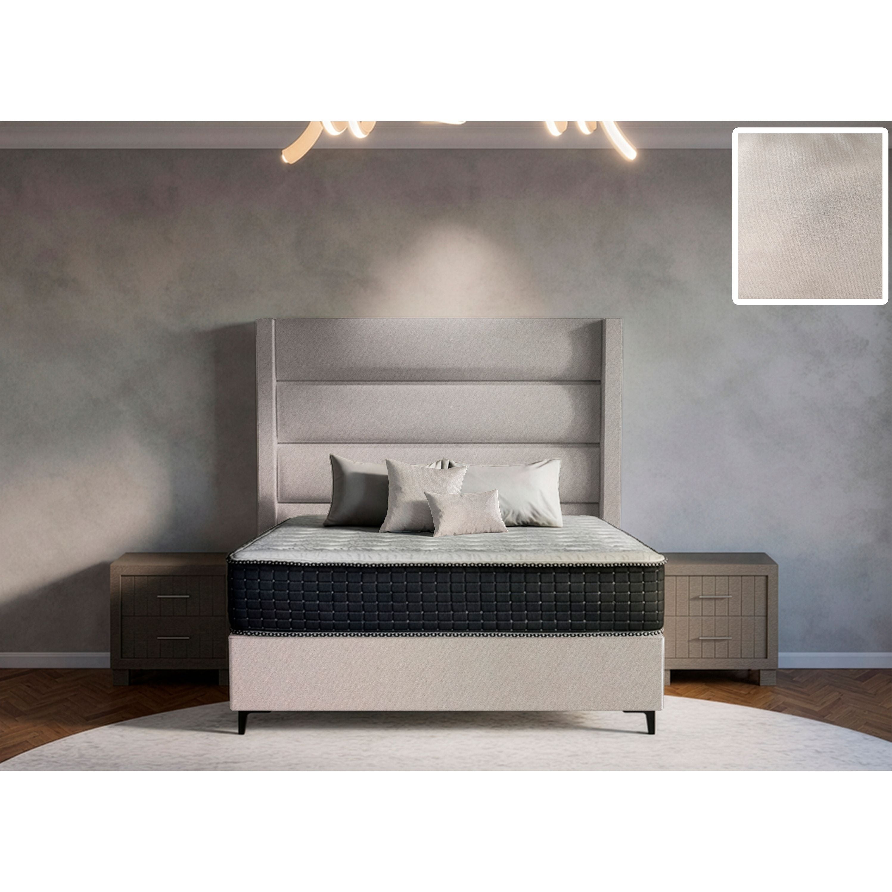 Concord Side Wings Bed and Headboard