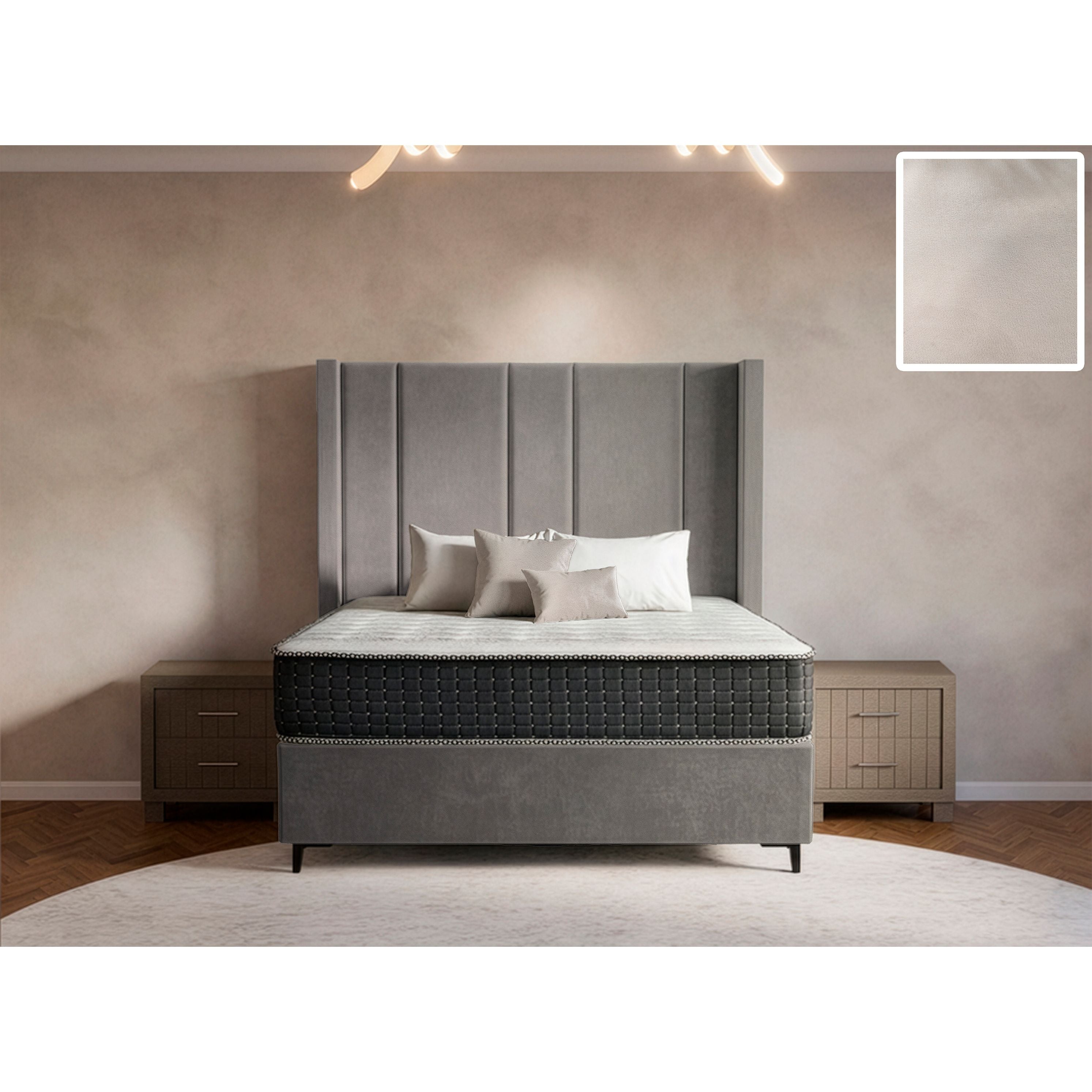 Prestige Side Wings Bed and Headboard