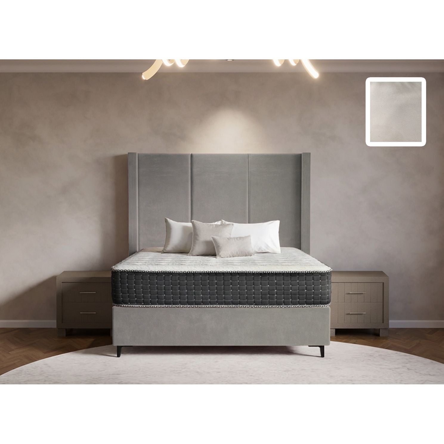 Arlington Side Wings Bed and Headboard