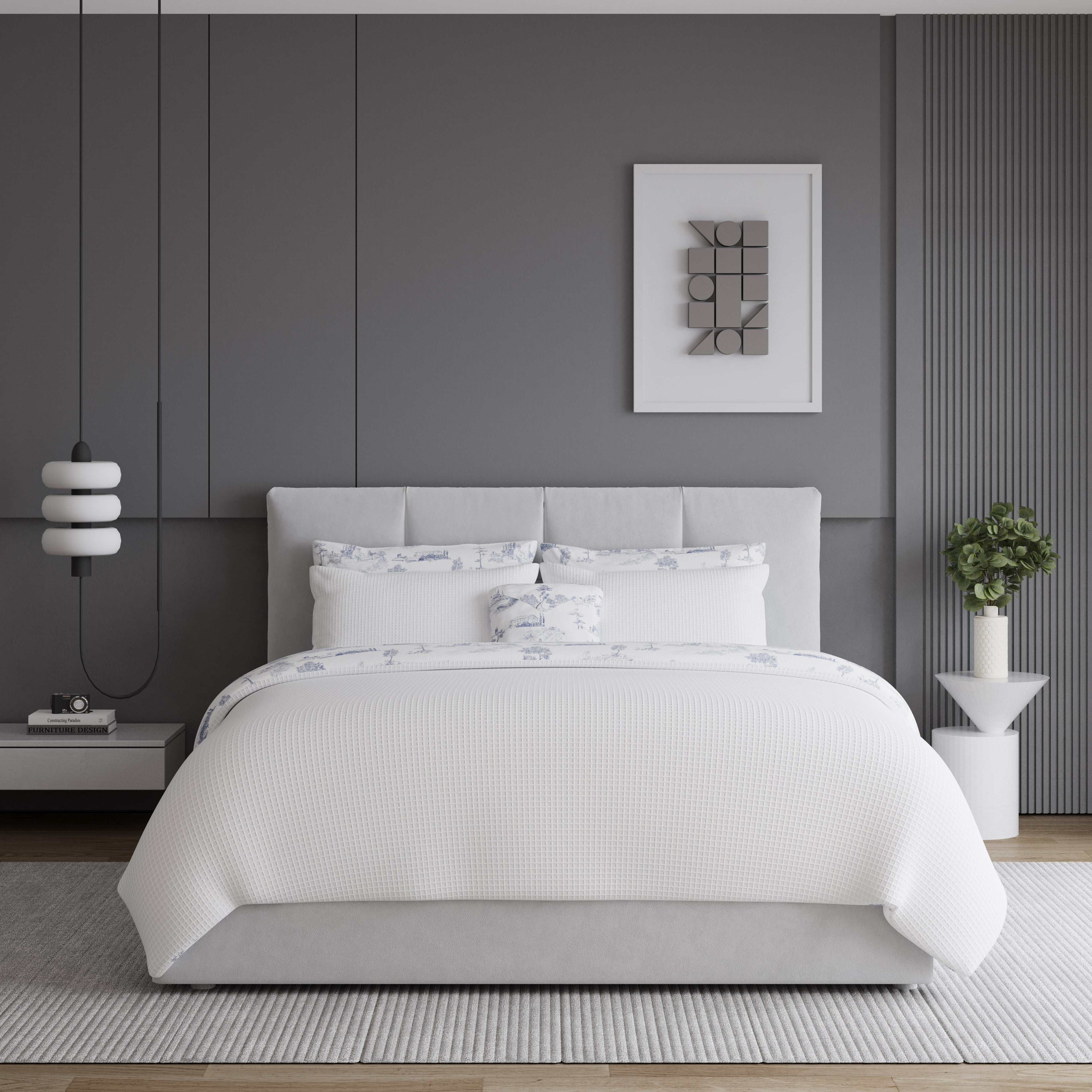 The Paris Duvet Cover Bedding Set - Cobalt Blue