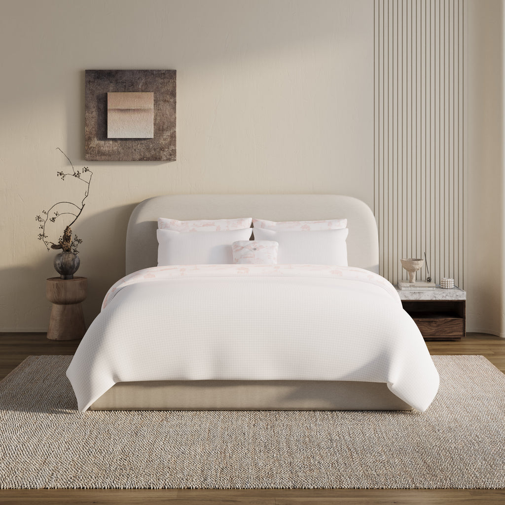 The Paris Duvet Cover Bedding Set - Peach