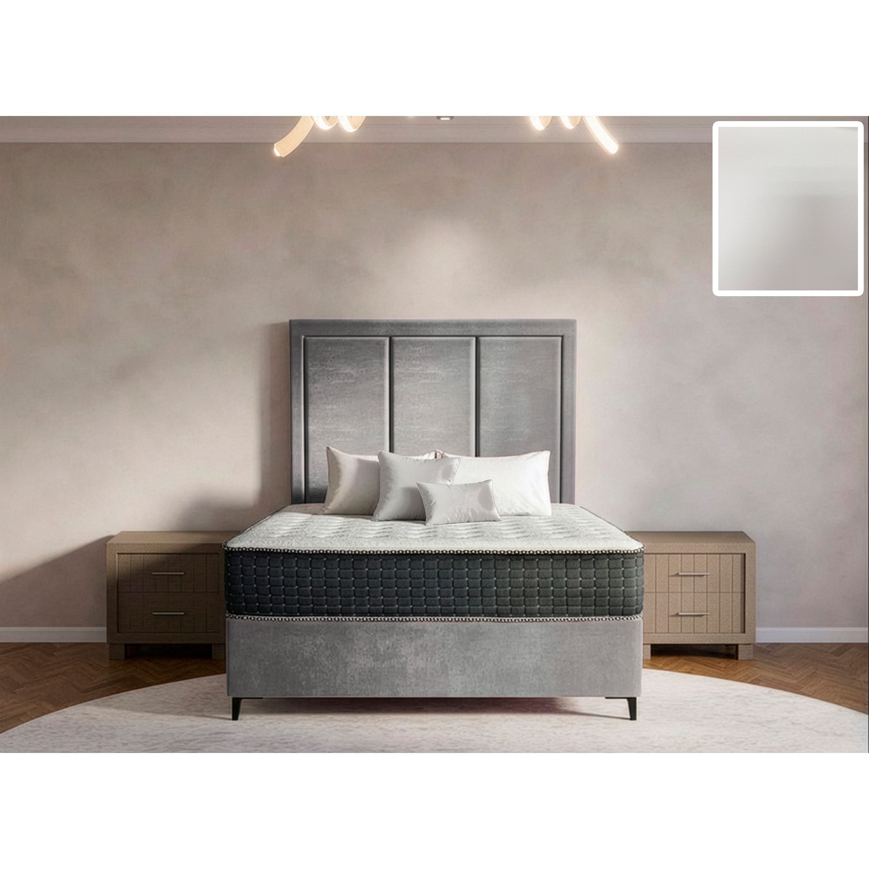 Arlington Rimline Bed and Headboard