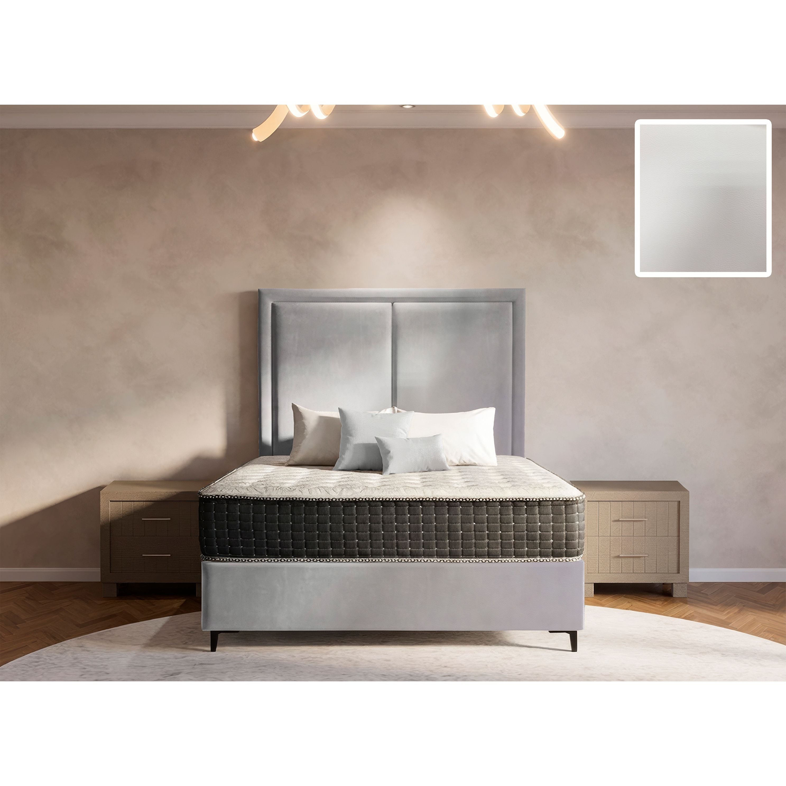 Ontario Rimline Bed and Headboard