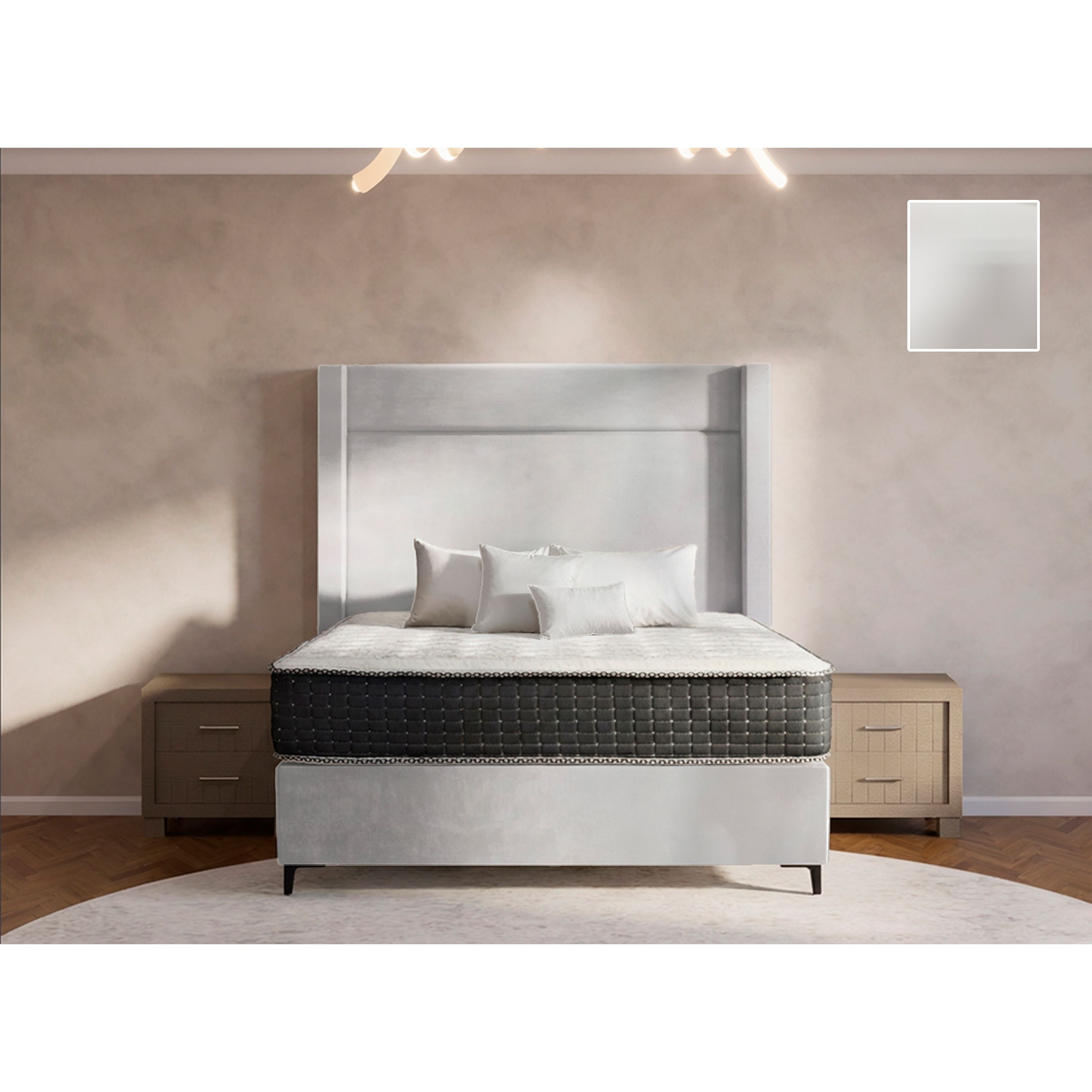 Eminence Side Wings Bed and Headboard