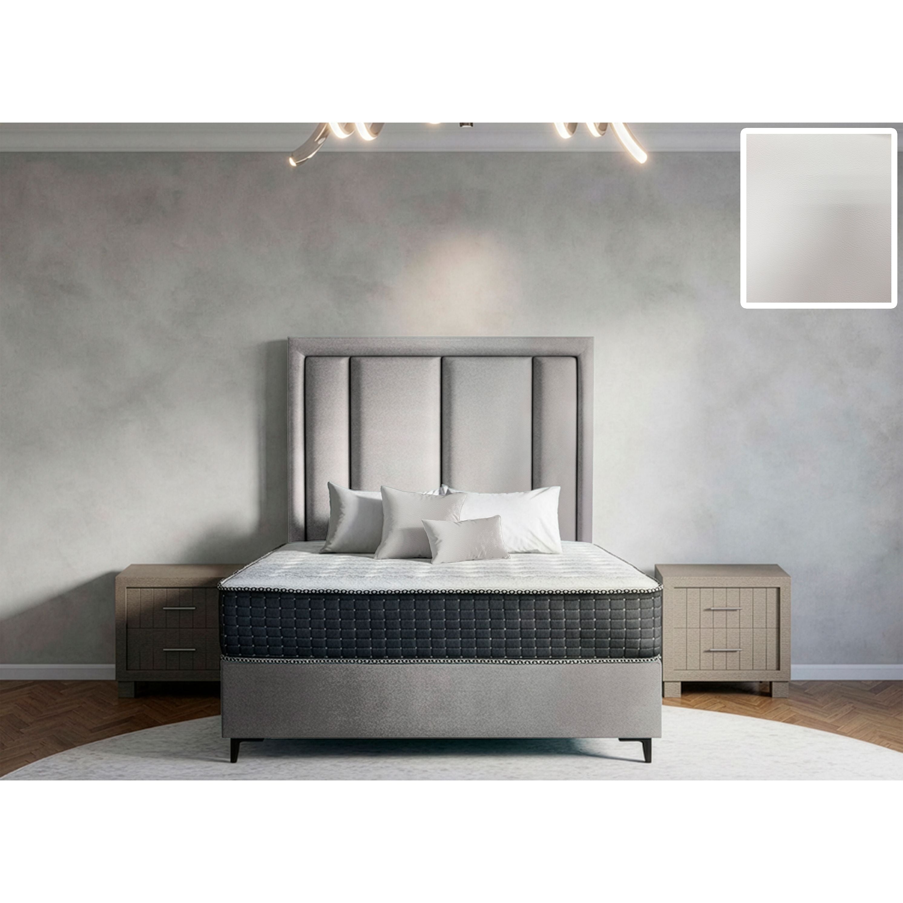 Axton Rimline Bed and Headboard