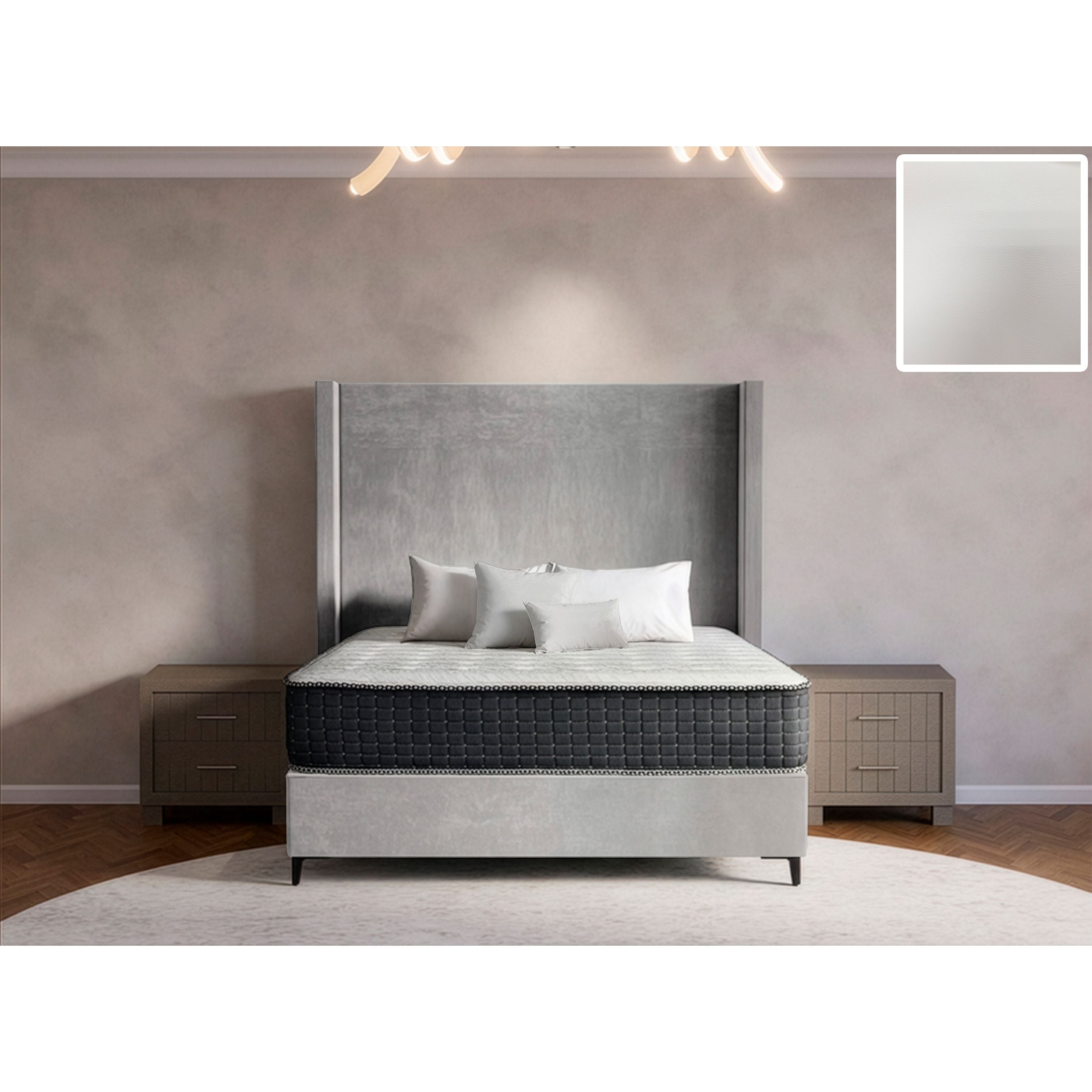 Orlando Side Wings Bed and Headboard