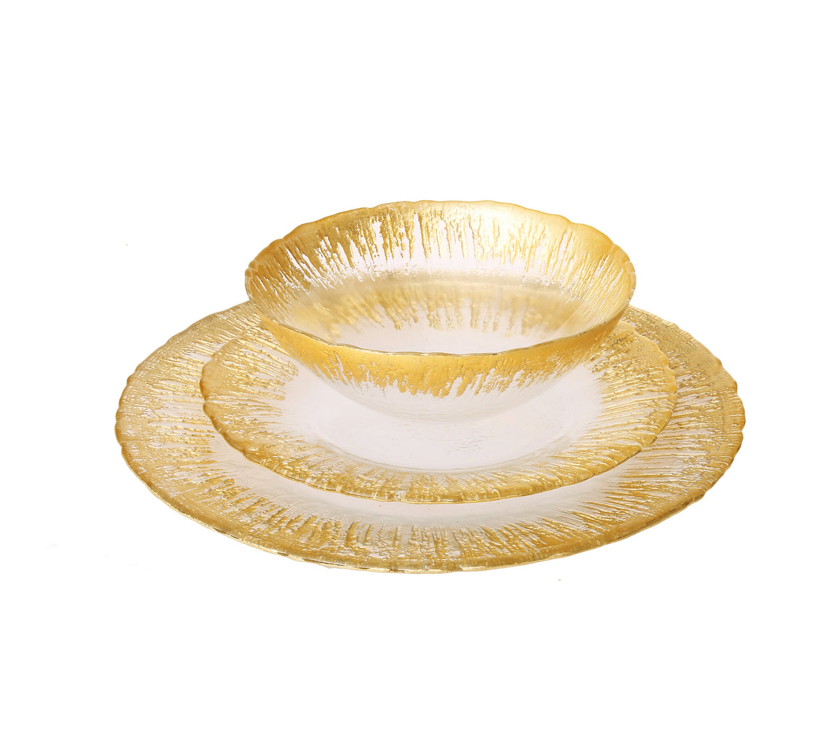 12 Piece Dinner Set- Charger Plate, Dinner Plate, Salad Plate