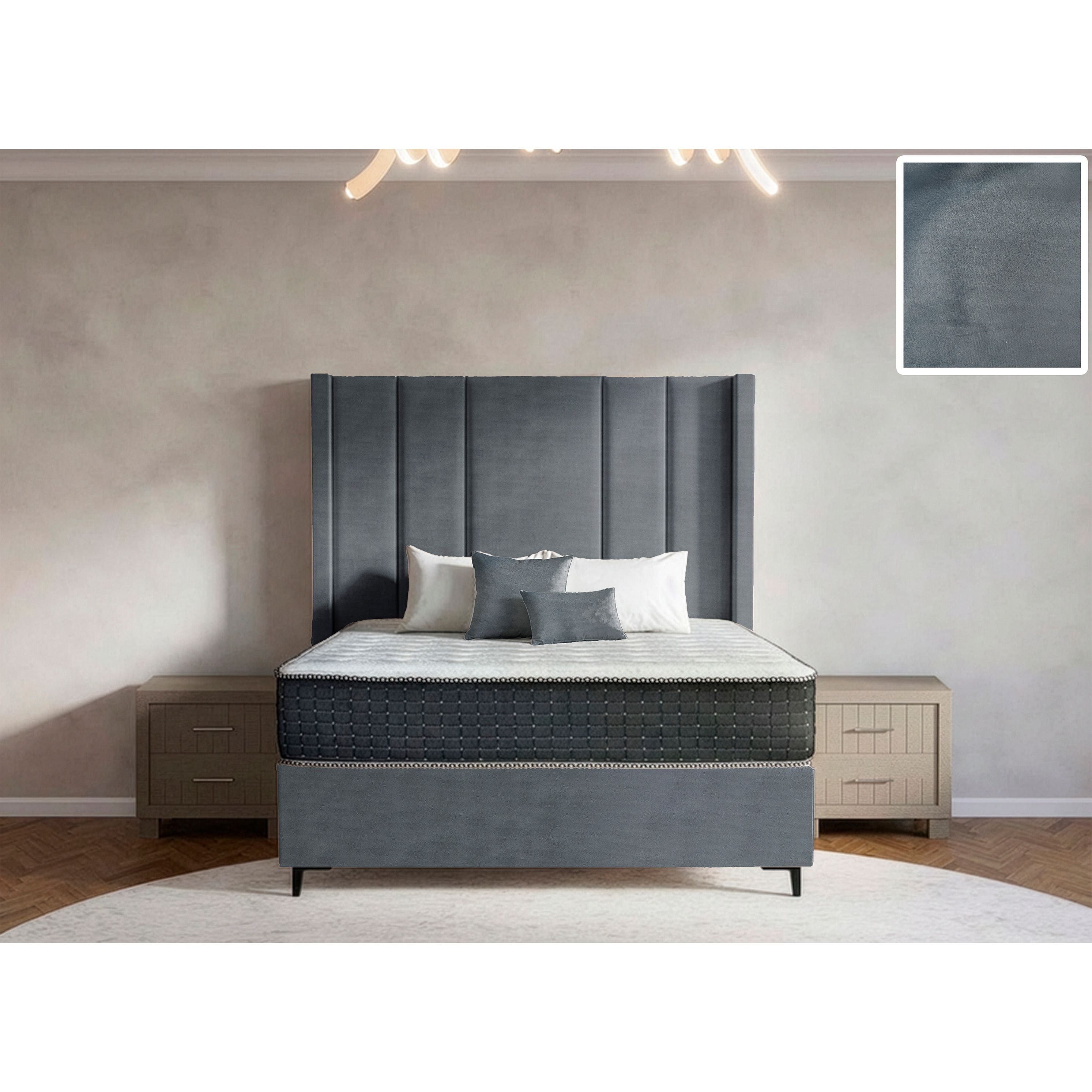 Windsor Side Wings Bed and Headboard