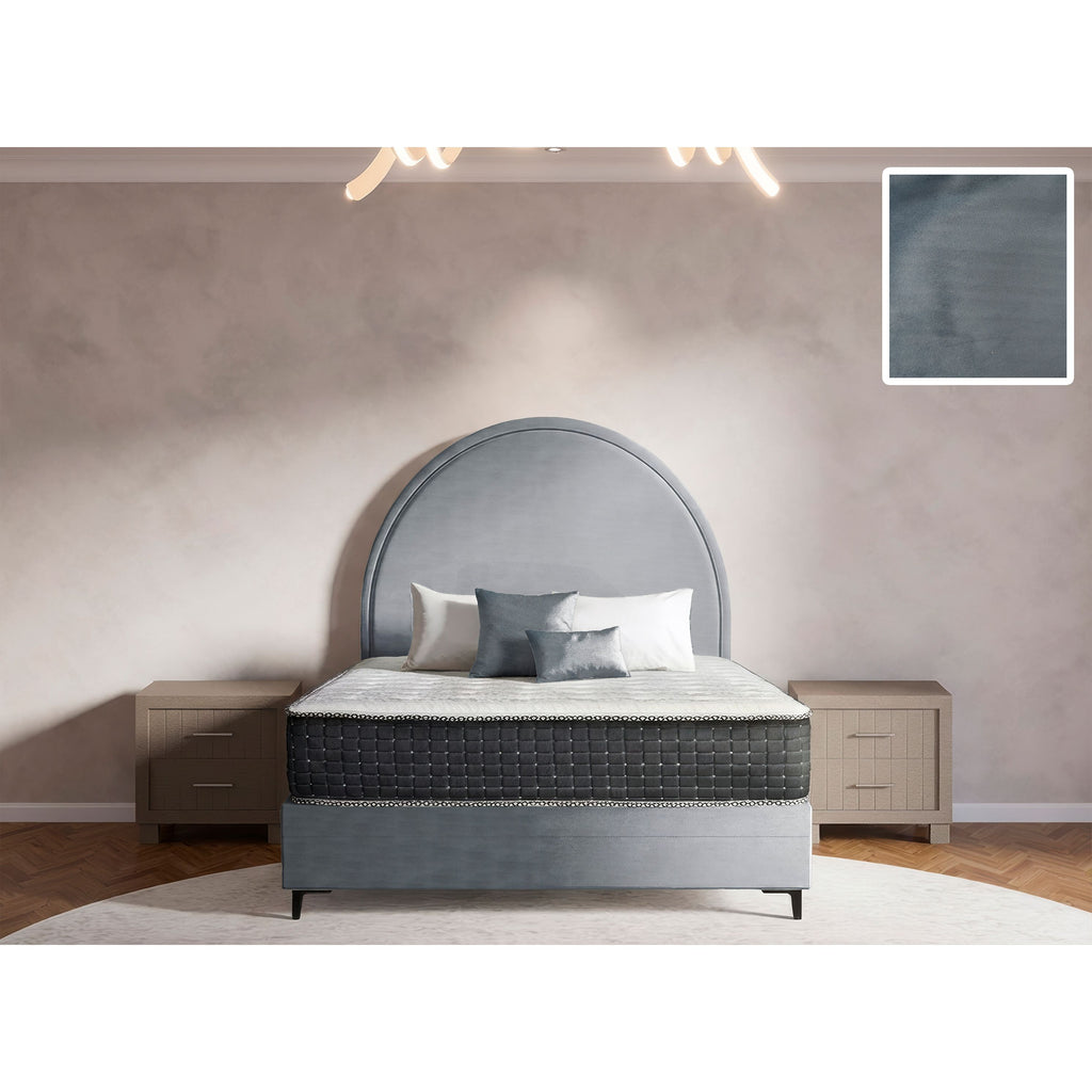 Sphere Rimline Bed and Headboard