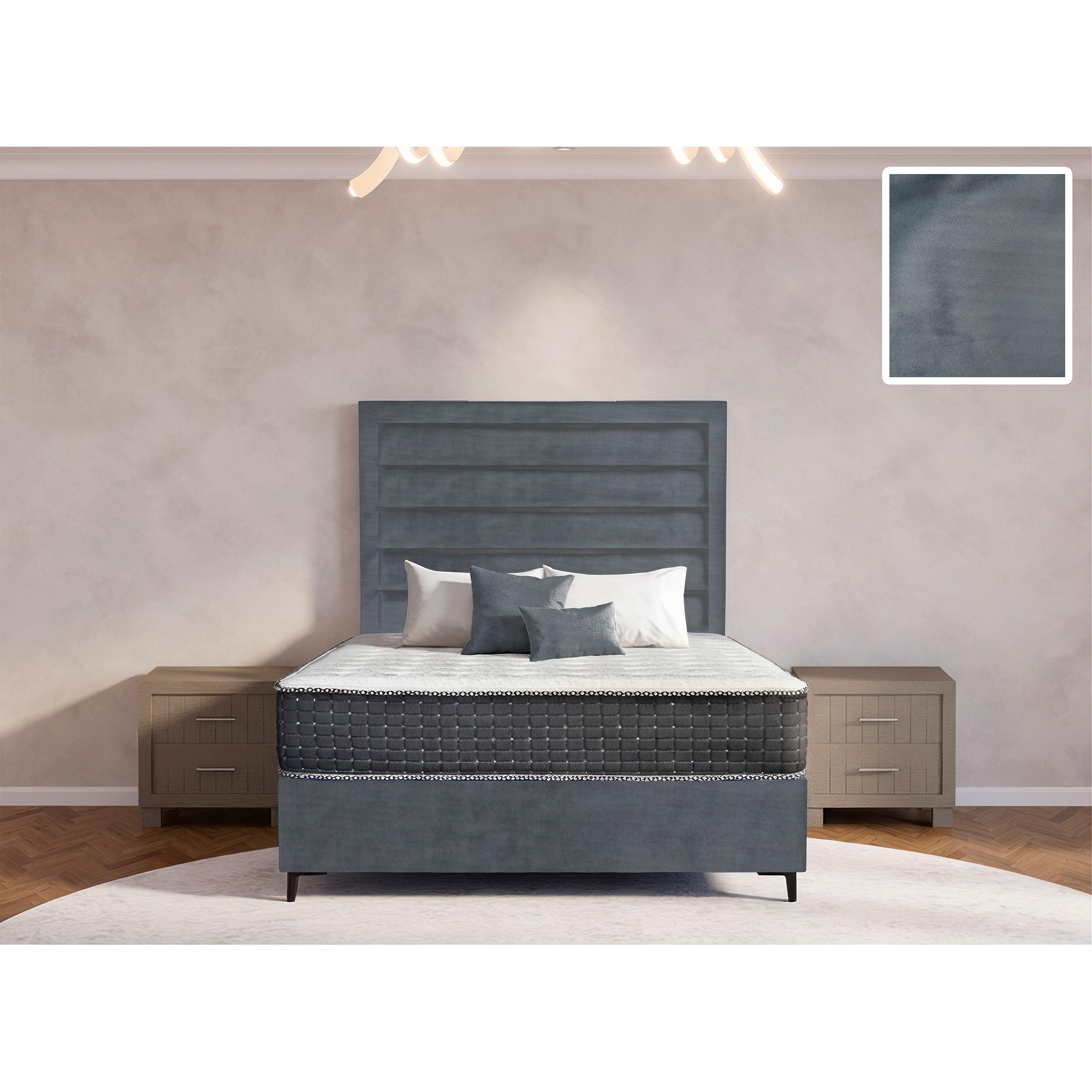 Oxford Rimline Bed and Headboard