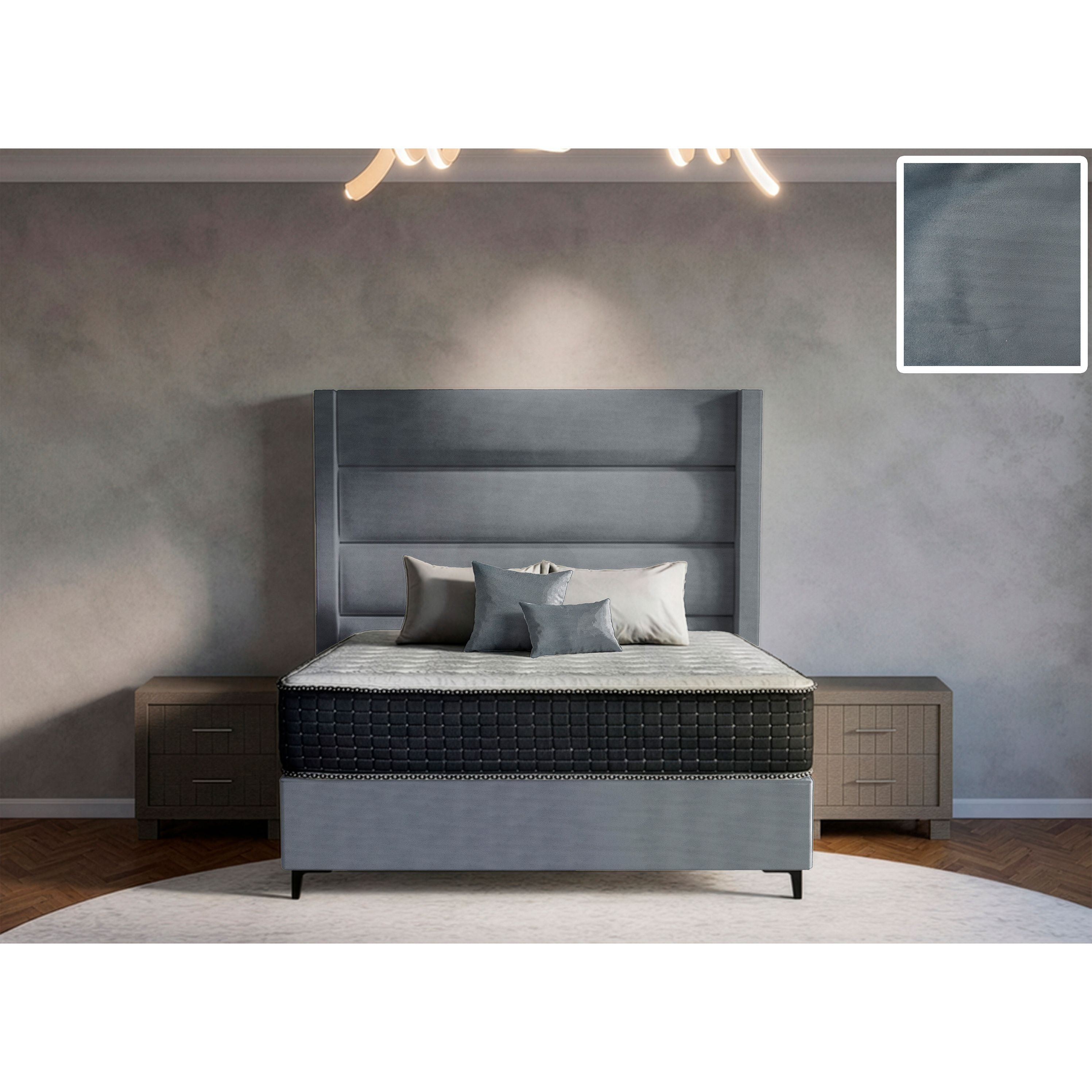 Concord Side Wings Bed and Headboard