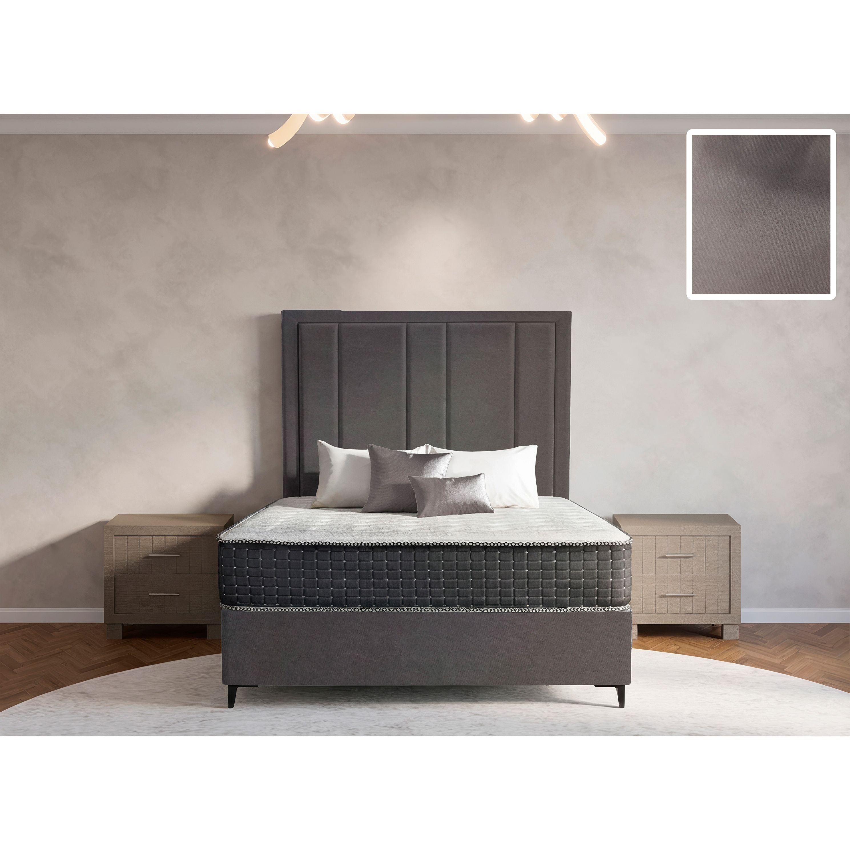 Prestige Rimline Bed and Headboard