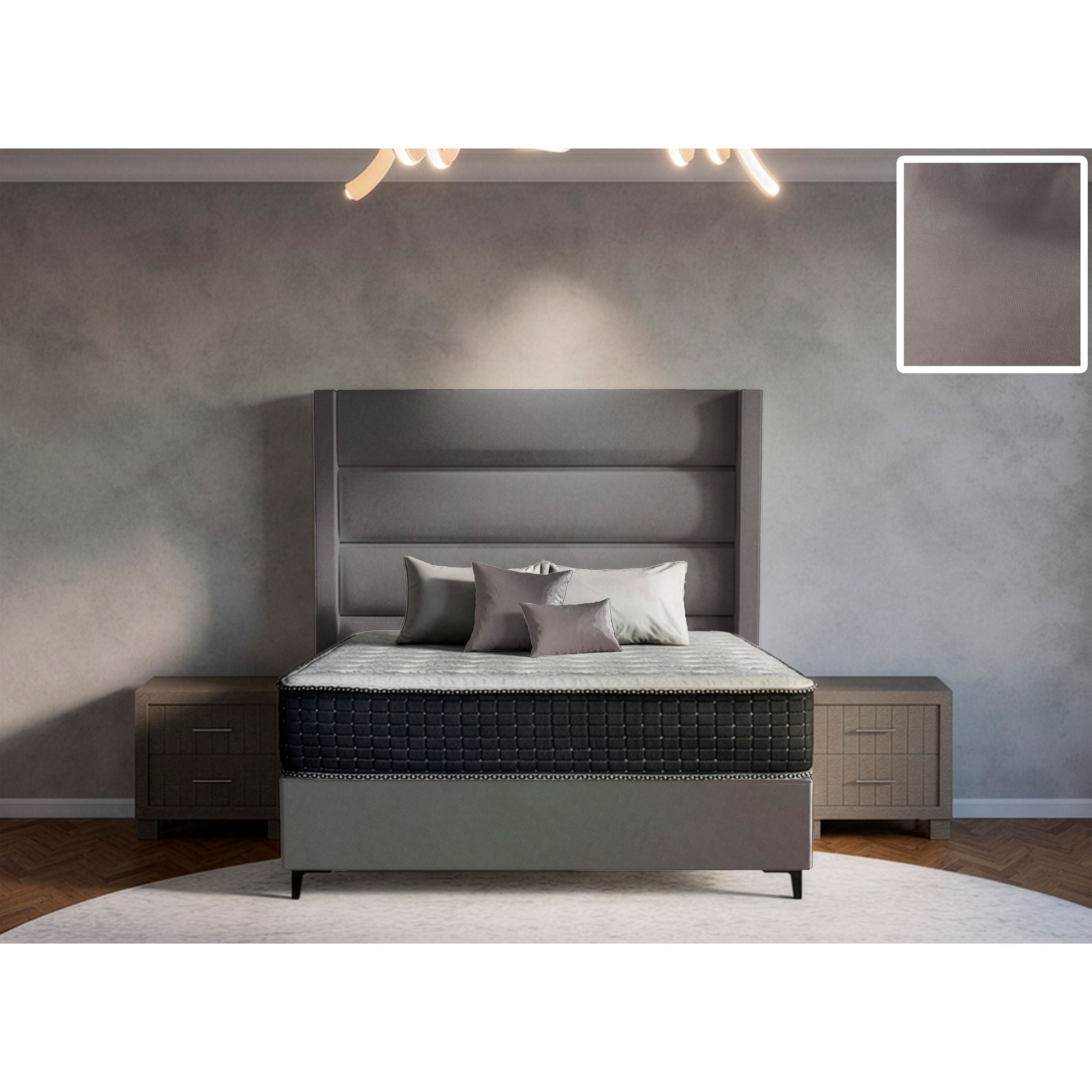 Concord Side Wings Bed and Headboard