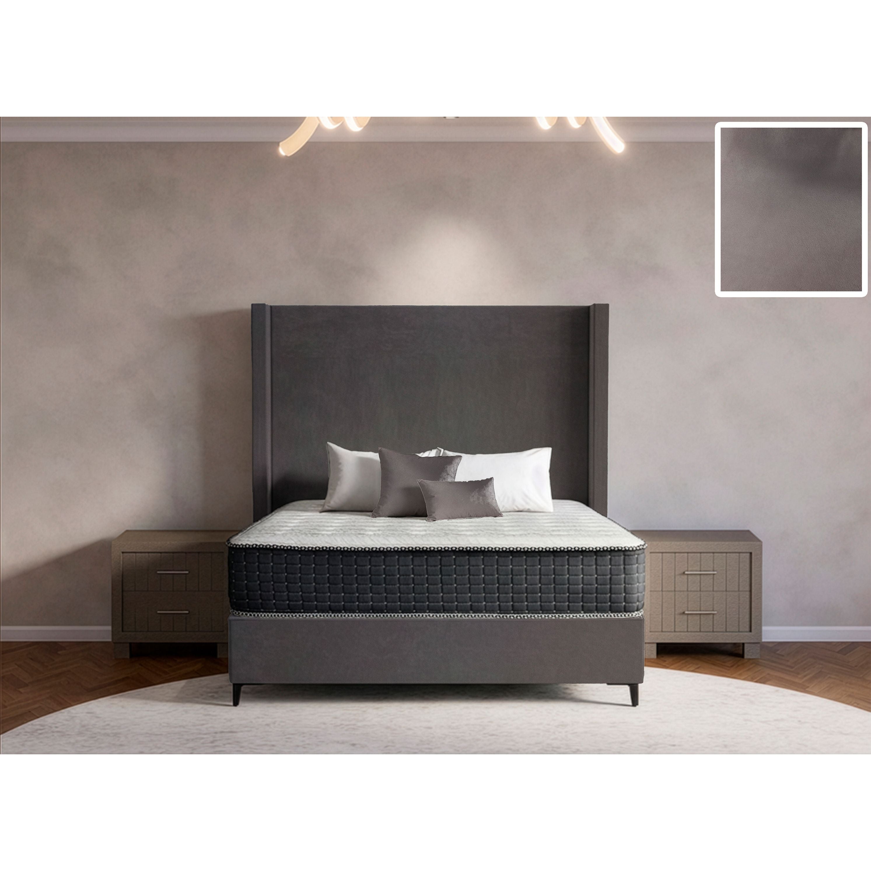 Orlando Side Wings Bed and Headboard