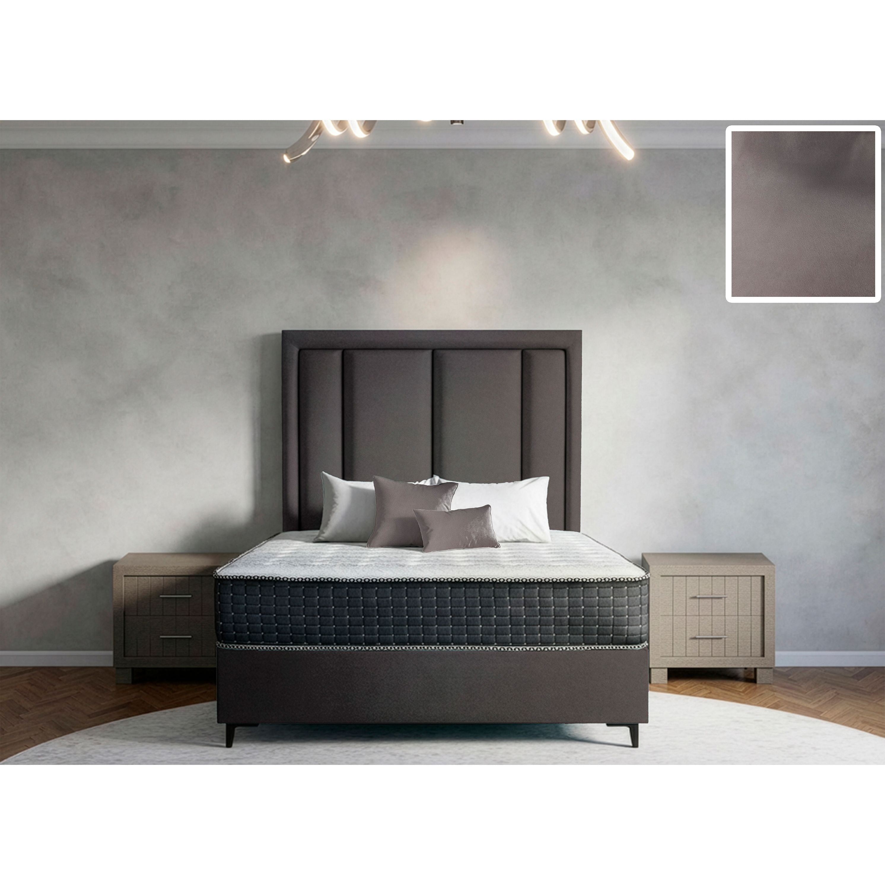 Axton Rimline Bed and Headboard