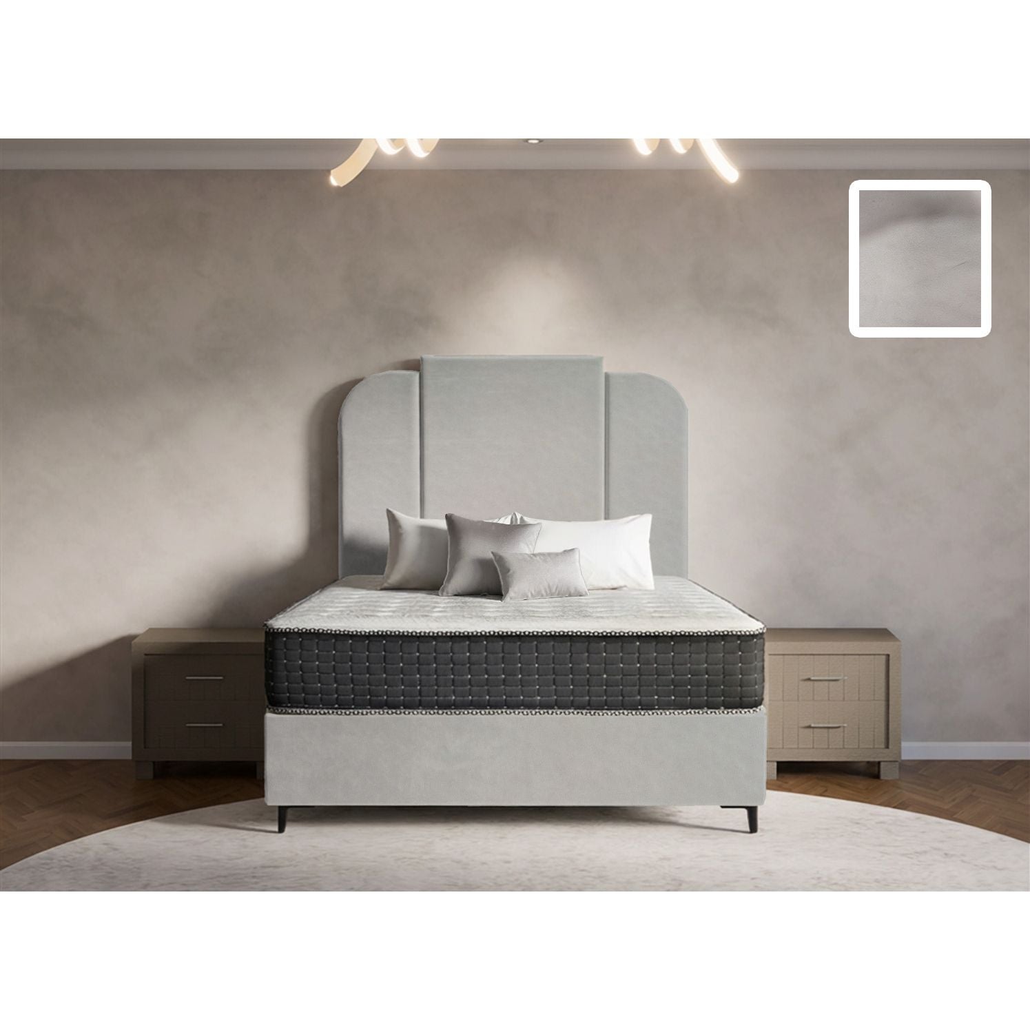 Wave Heritage Bed and Headboard