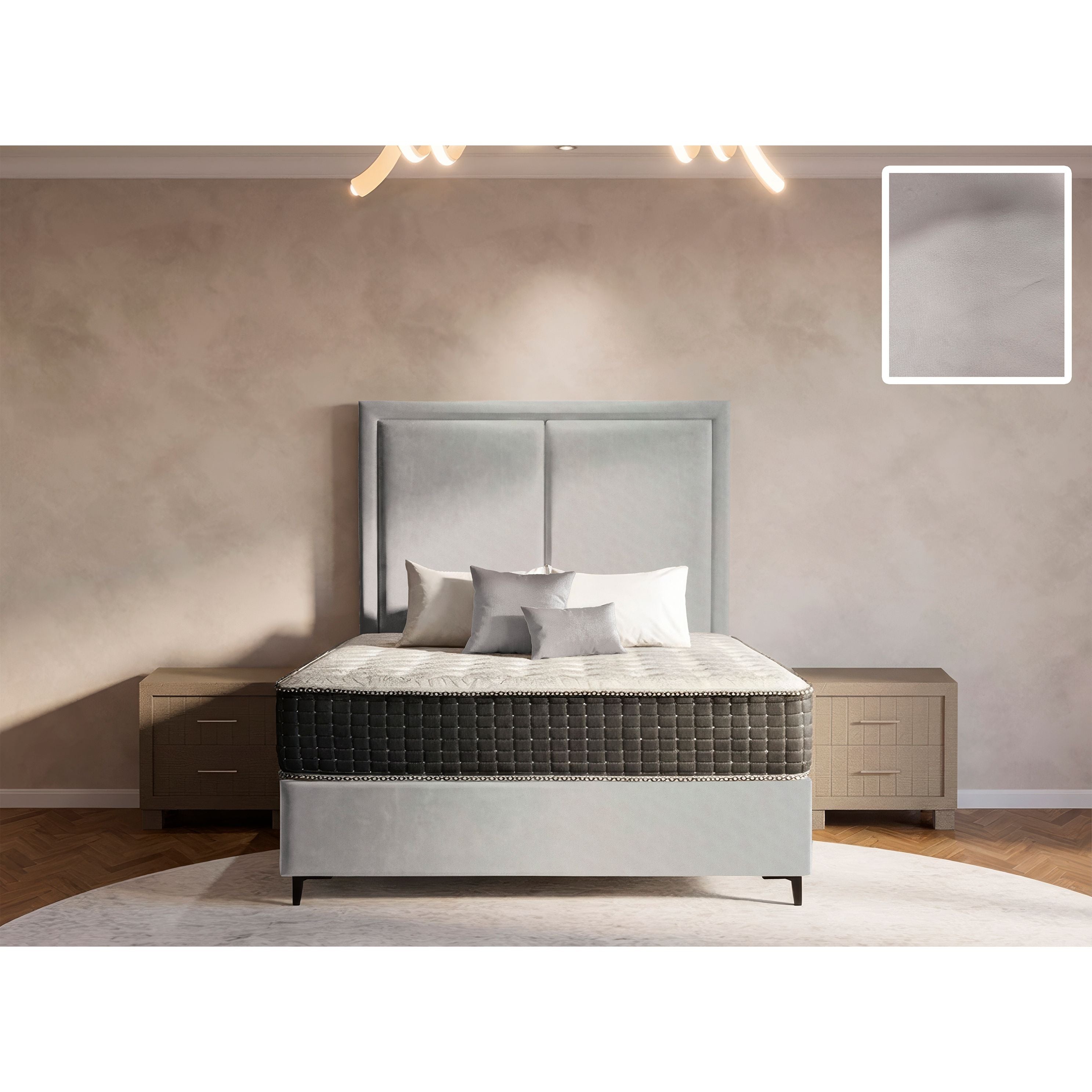 Ontario Rimline Bed and Headboard