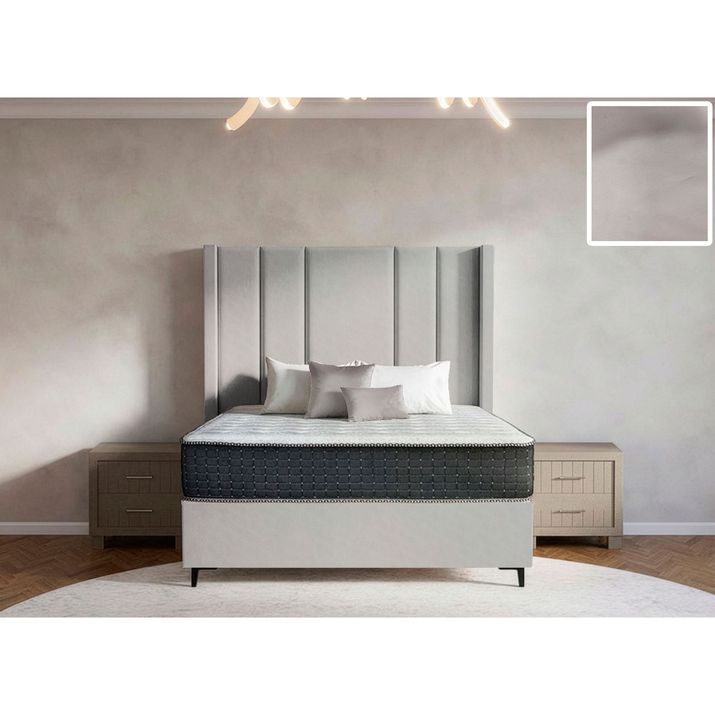 Windsor Side Wings Bed and Headboard