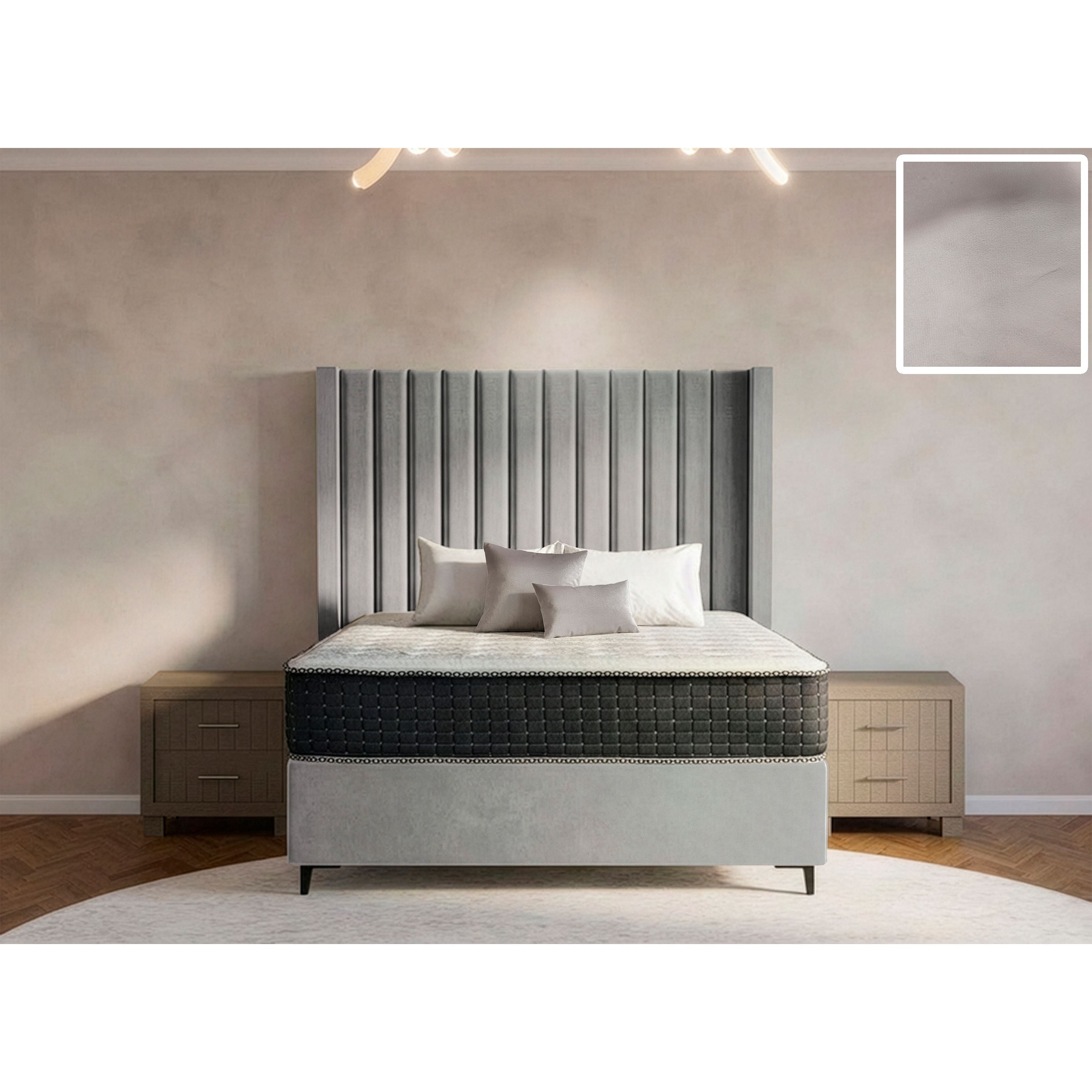 Majestic Side Wings Bed and Headboard