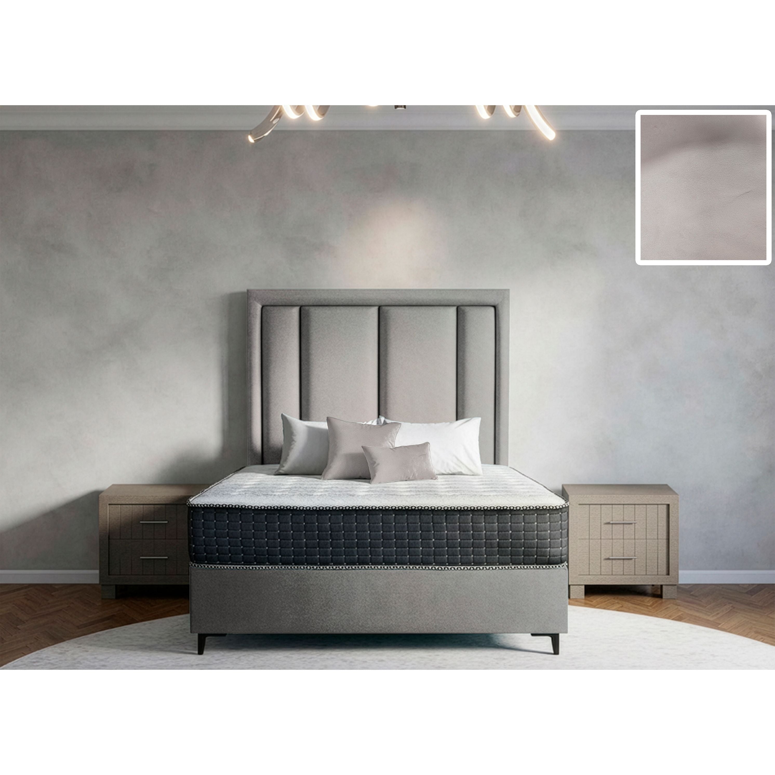 Axton Rimline Bed and Headboard