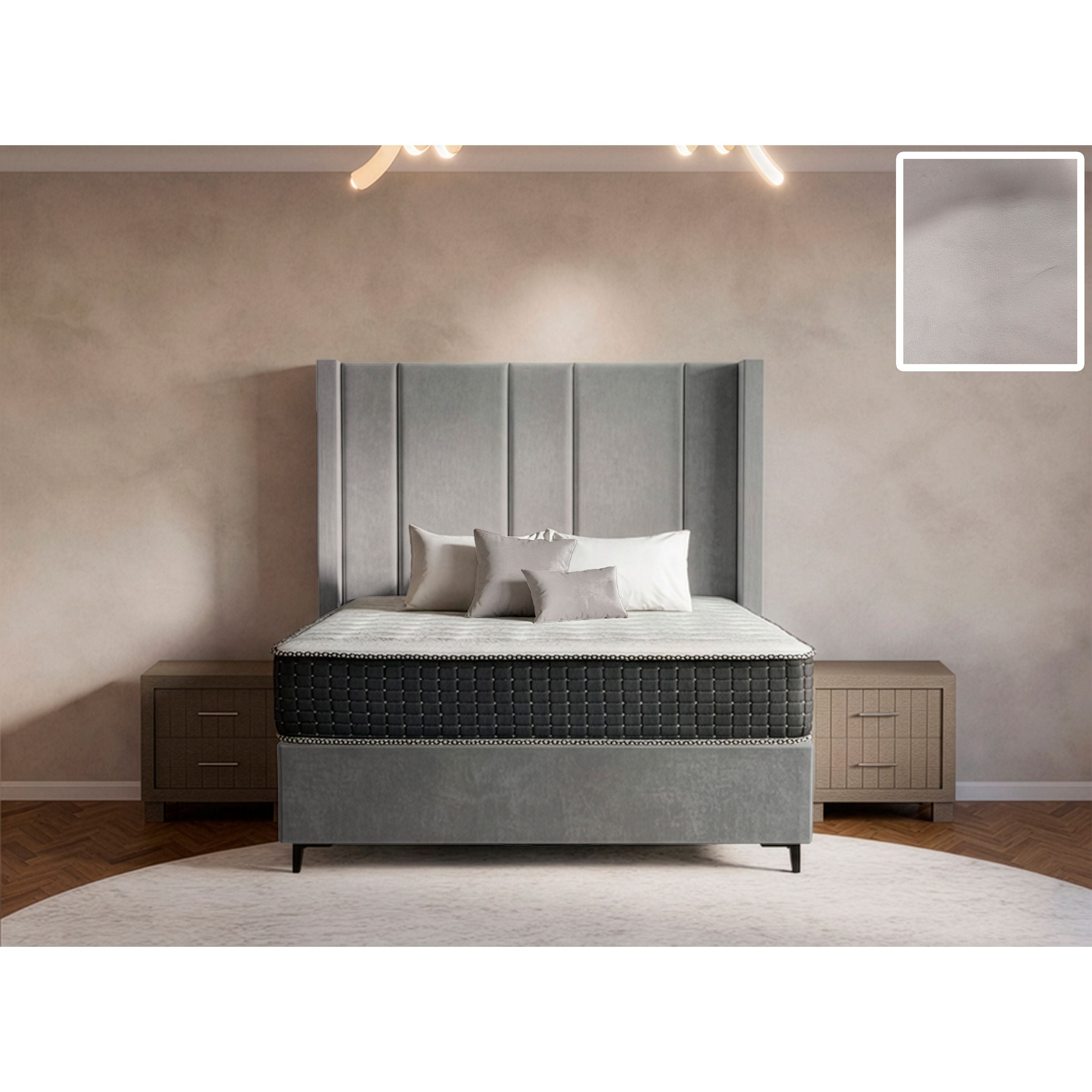 Prestige Side Wings Bed and Headboard