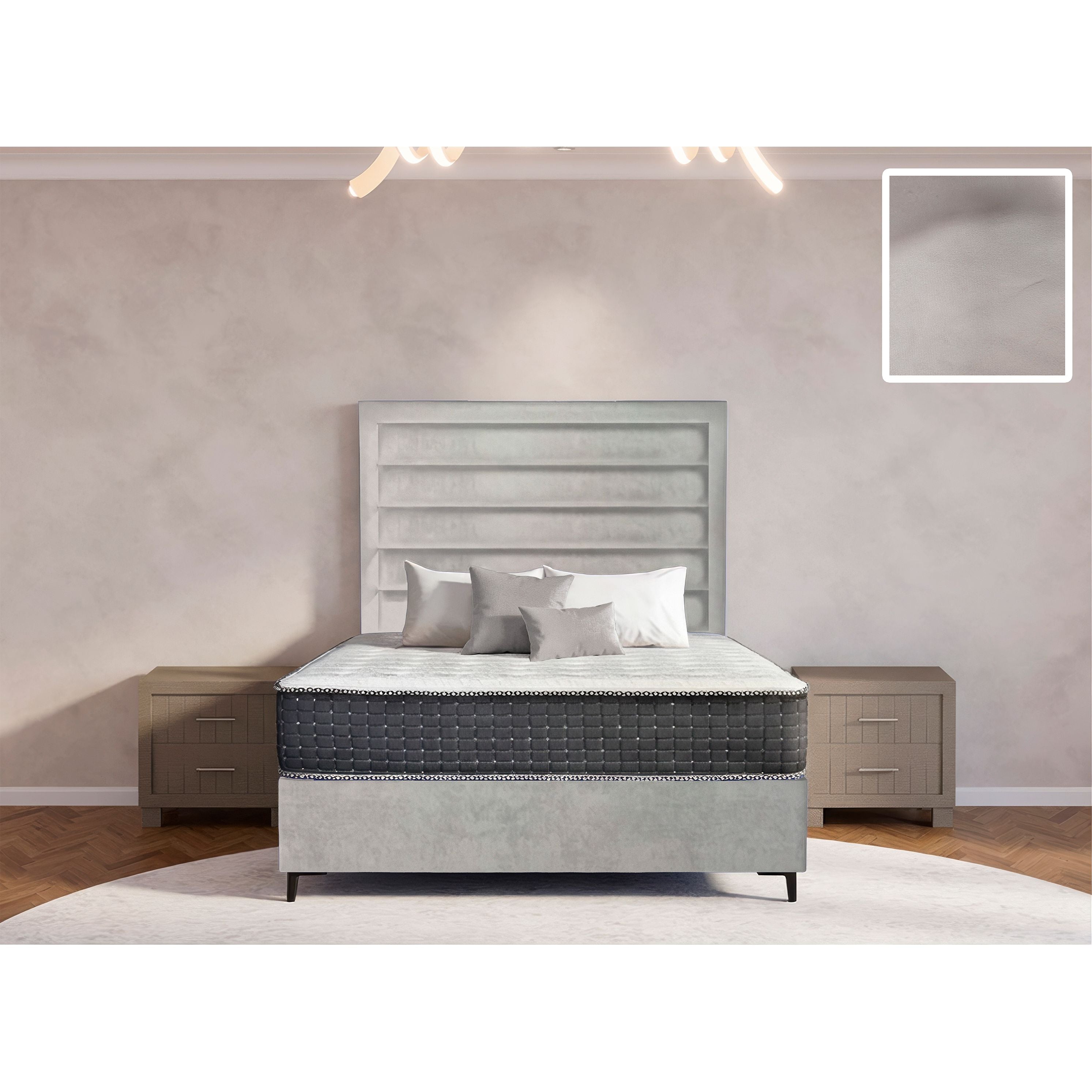 Oxford Rimline Bed and Headboard