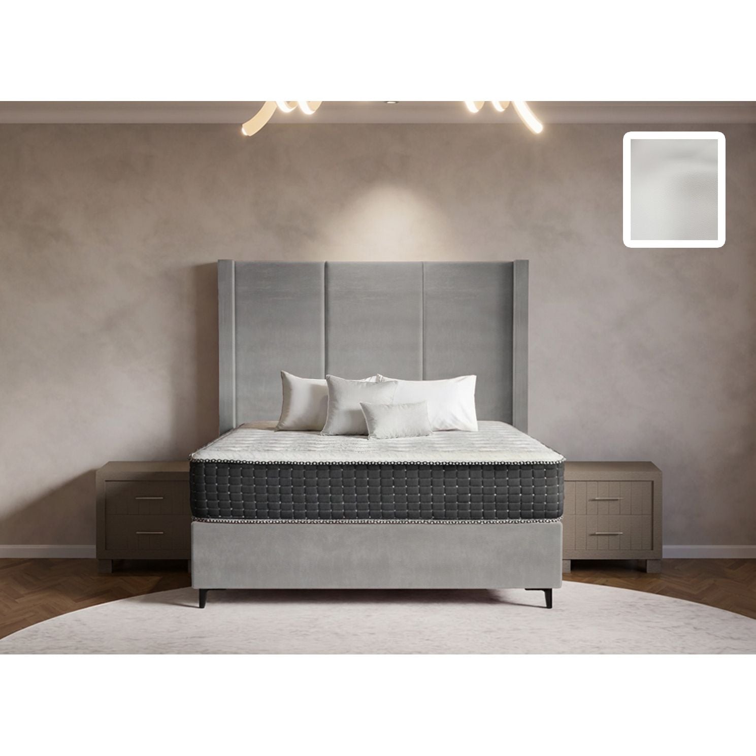 Arlington Side Wings Bed and Headboard