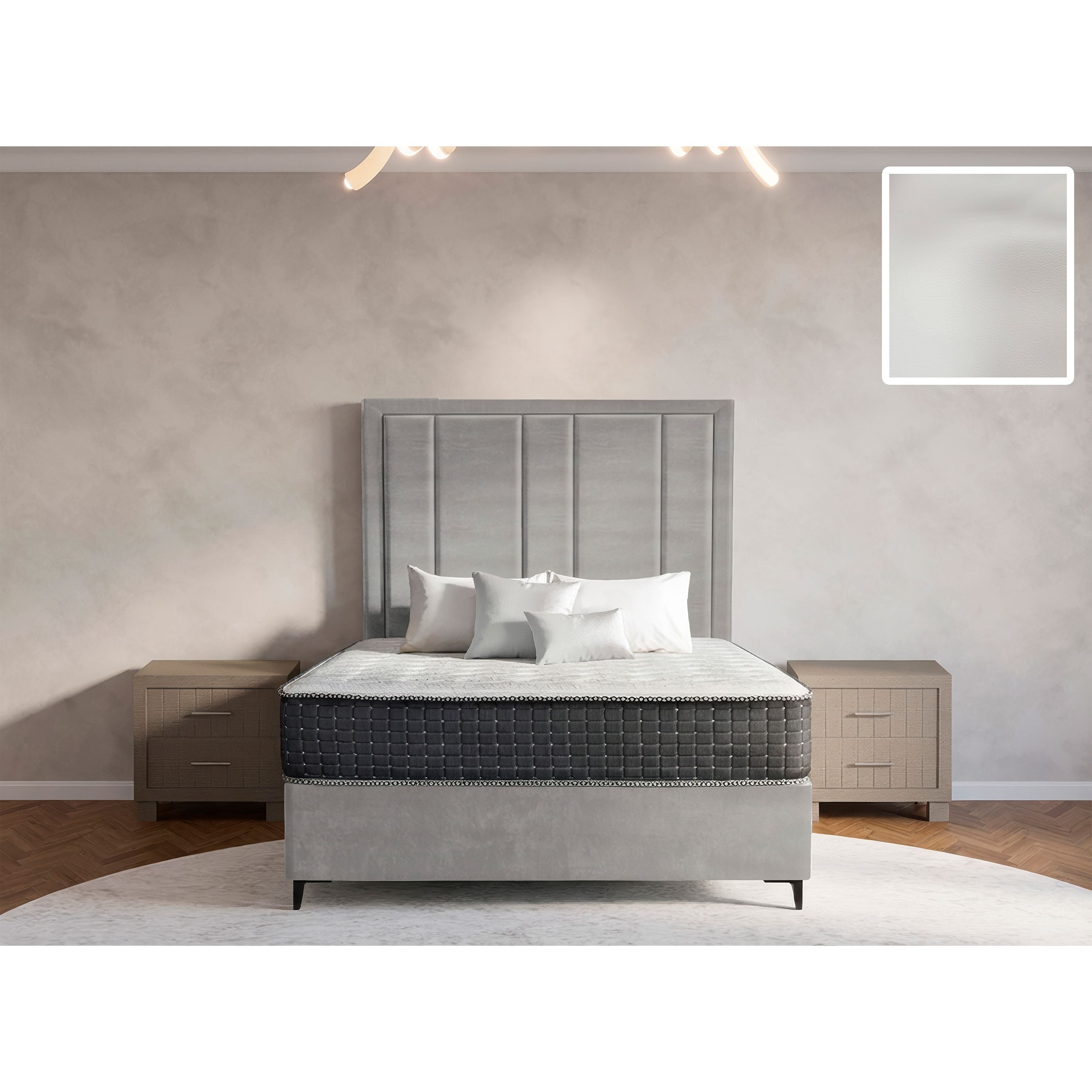 Prestige Rimline Bed and Headboard