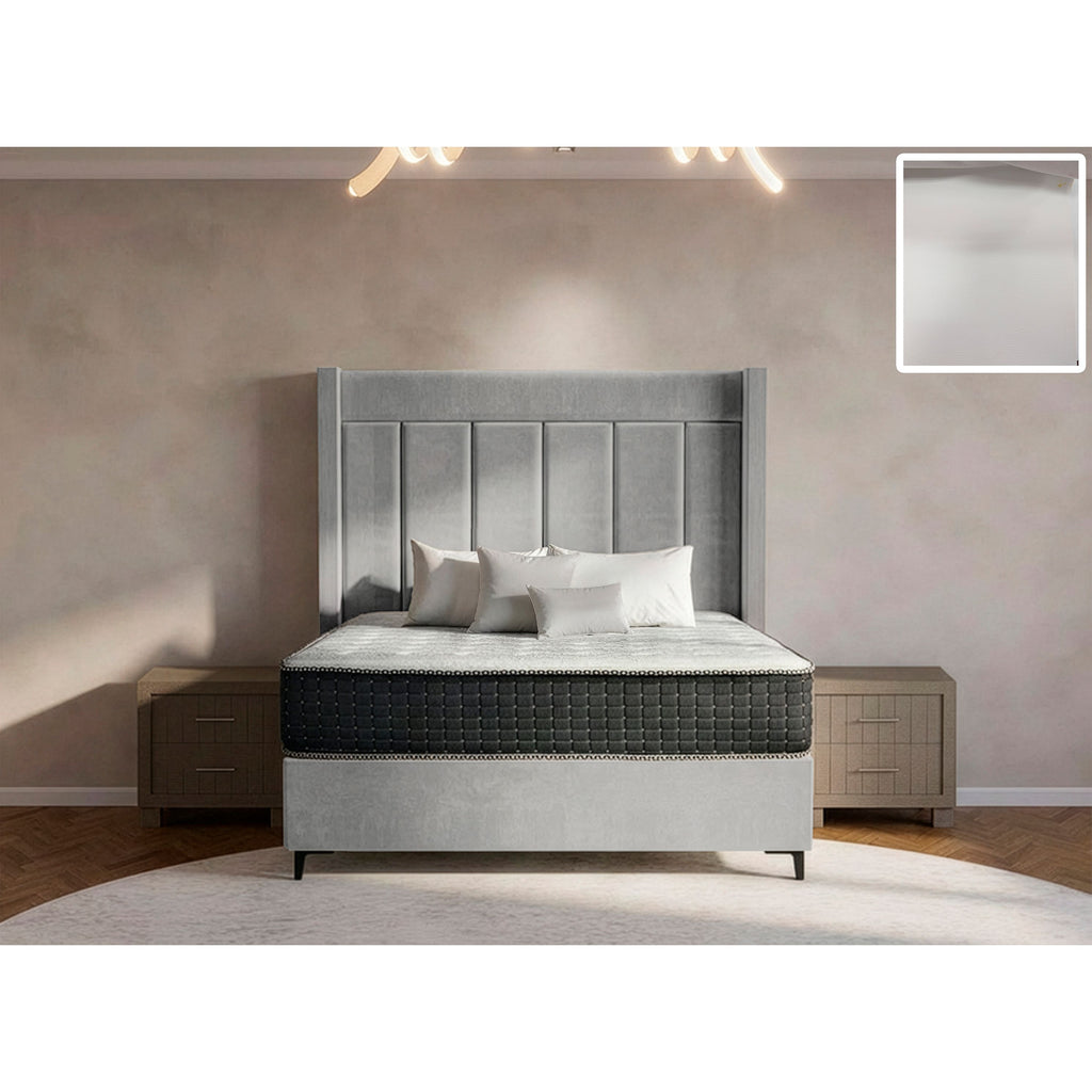 Luxeloom Side Wings Bed and Headboard