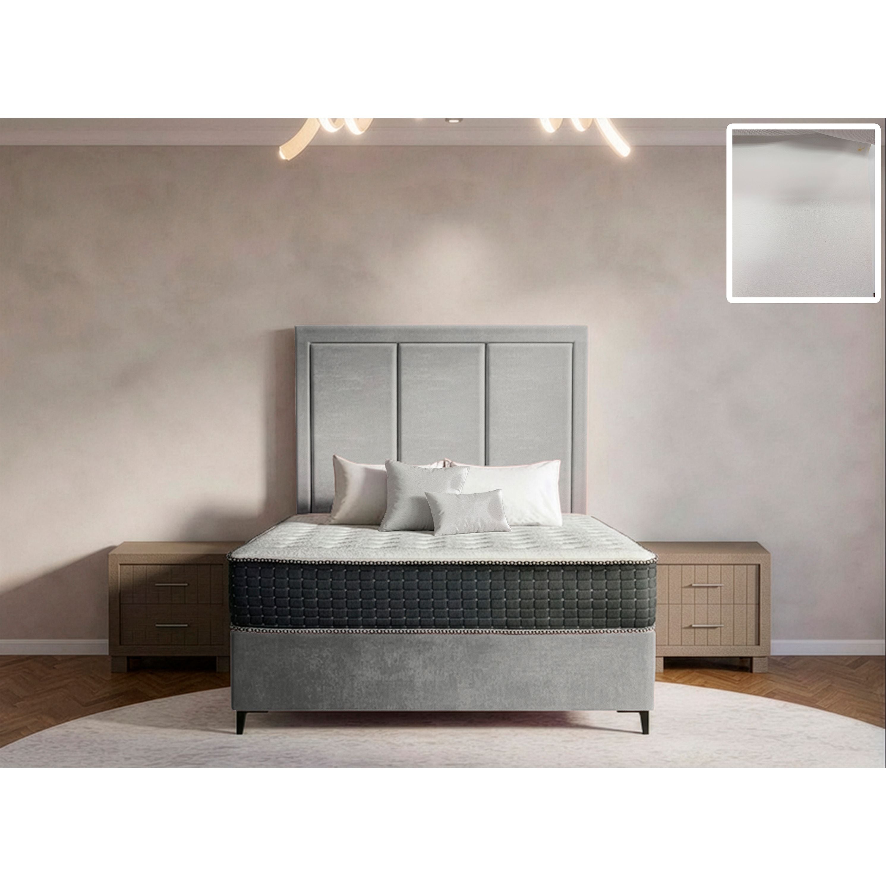 Arlington Rimline Bed and Headboard