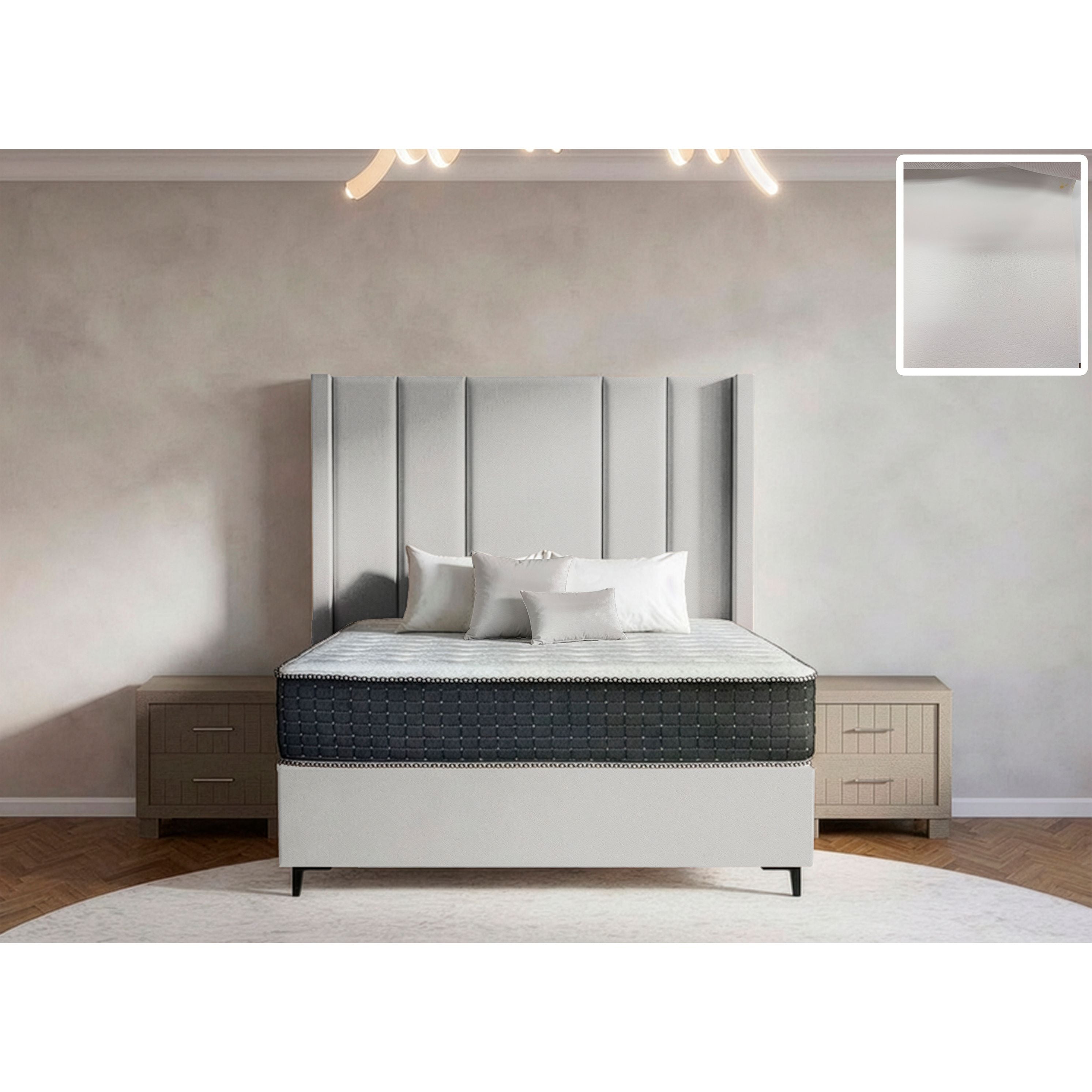 Windsor Side Wings Bed and Headboard