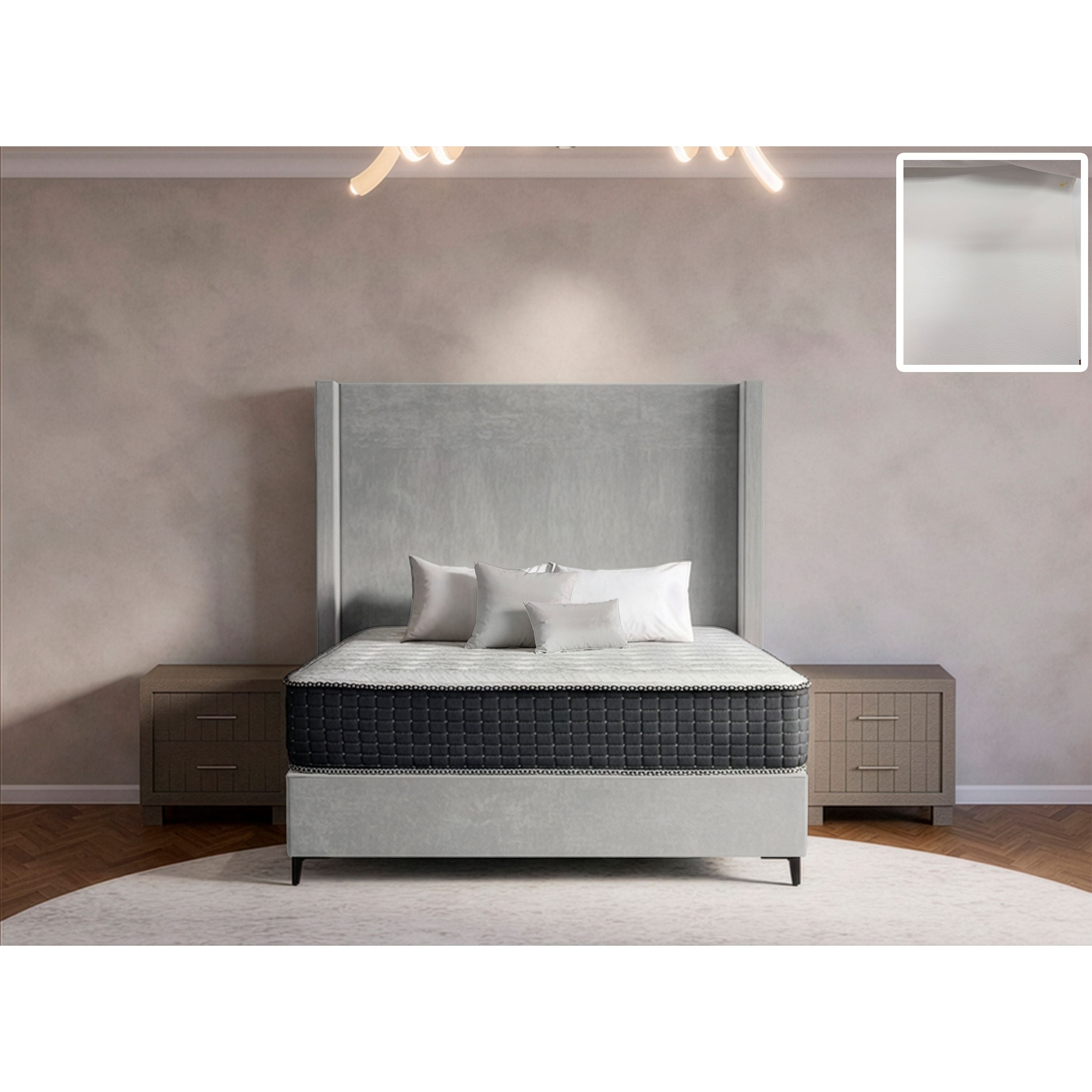 Orlando Side Wings Bed and Headboard