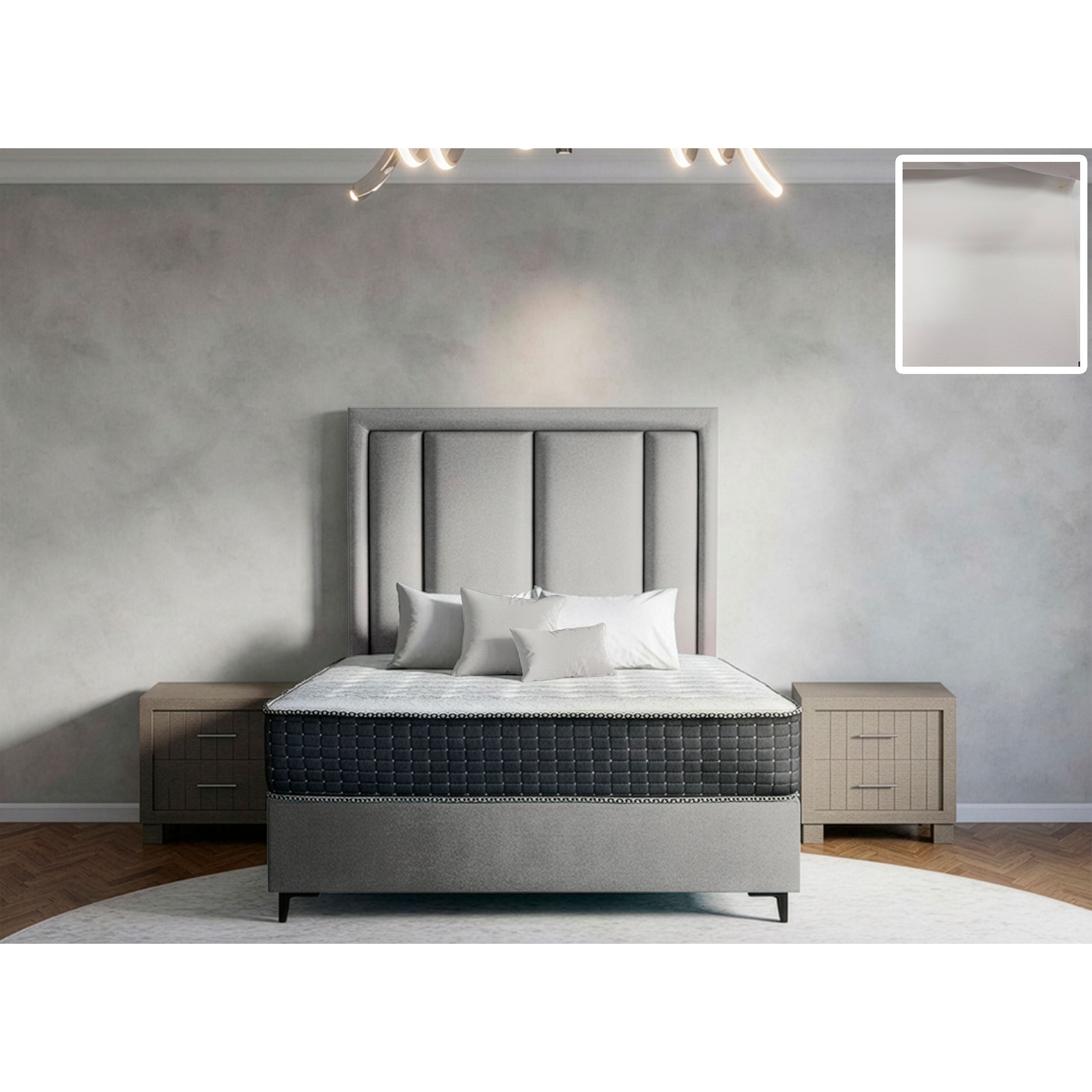 Axton Rimline Bed and Headboard