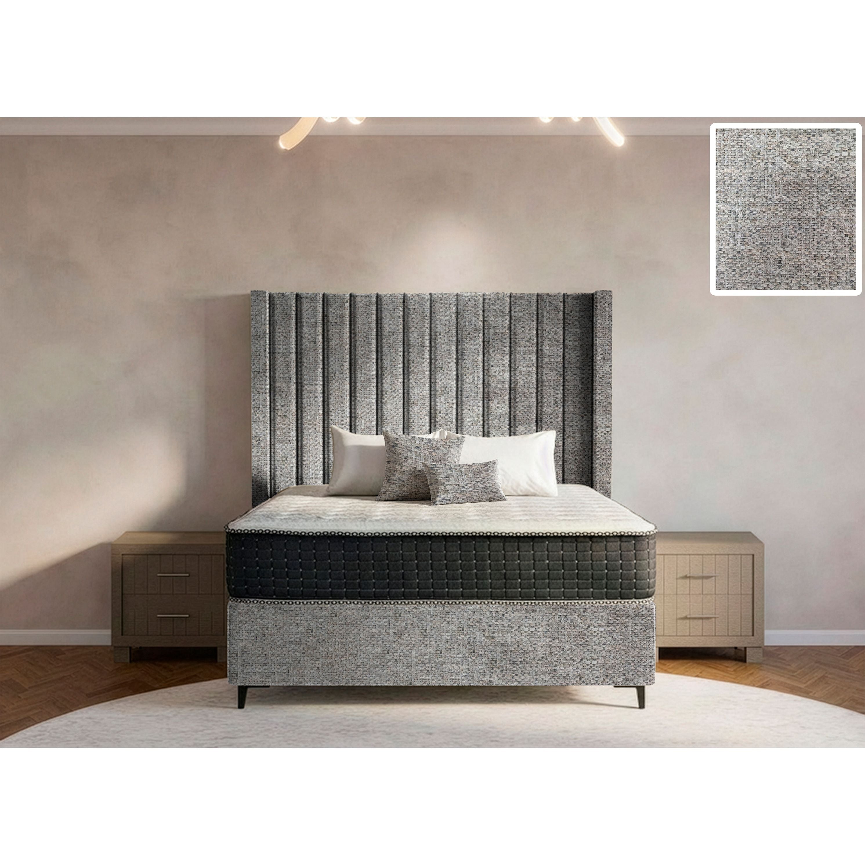 Majestic Side Wings Bed and Headboard