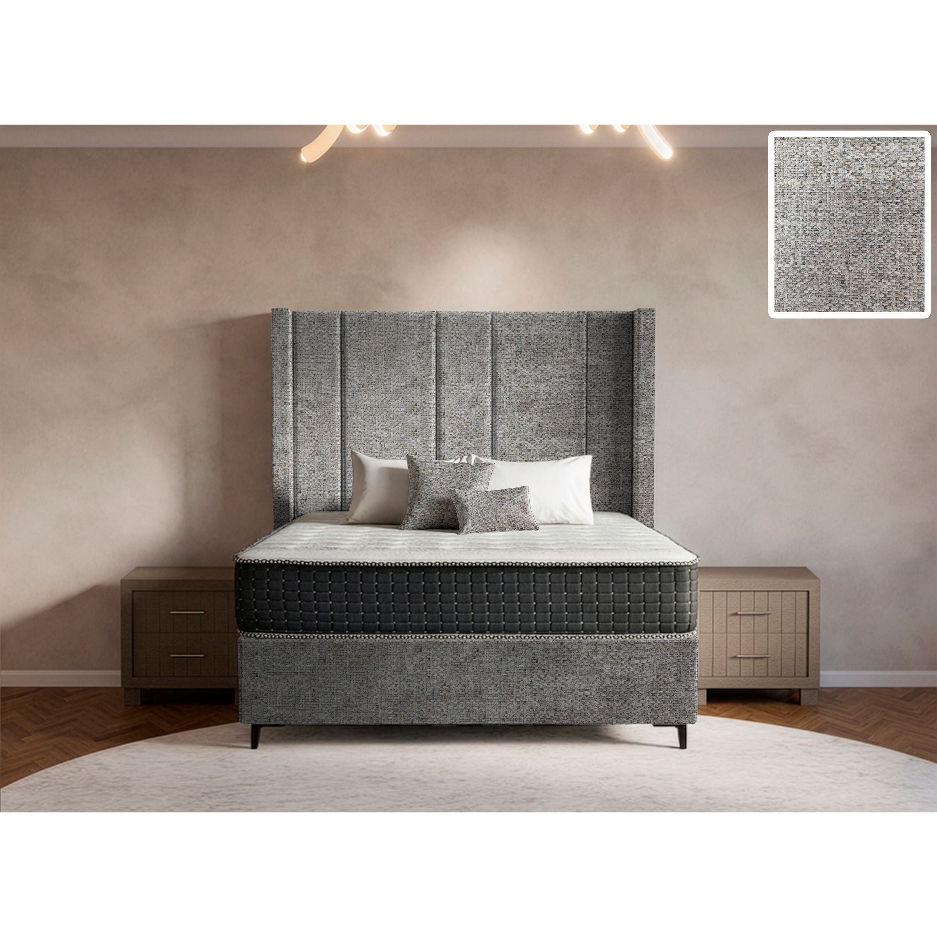 Prestige Side Wings Bed and Headboard