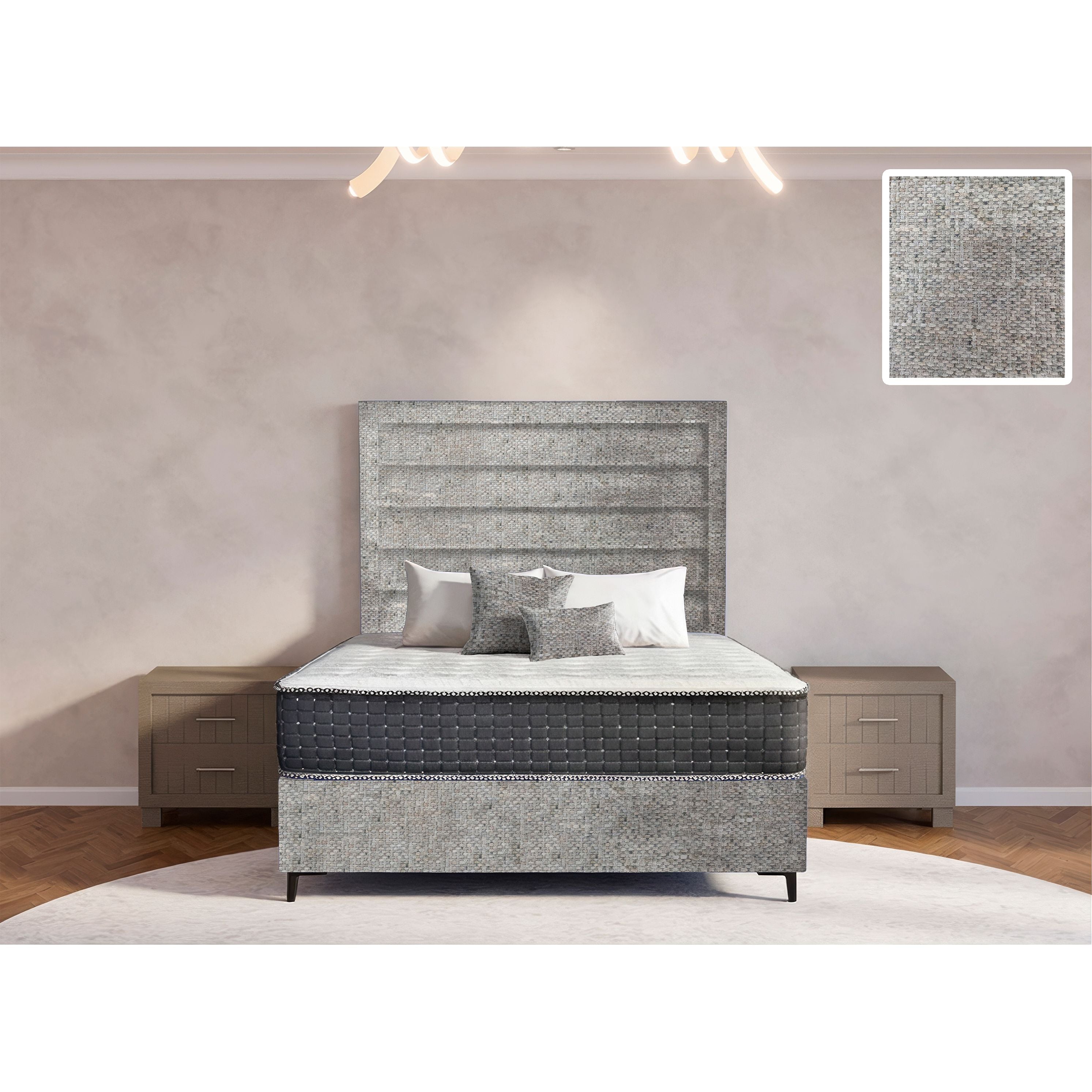 Oxford Rimline Bed and Headboard
