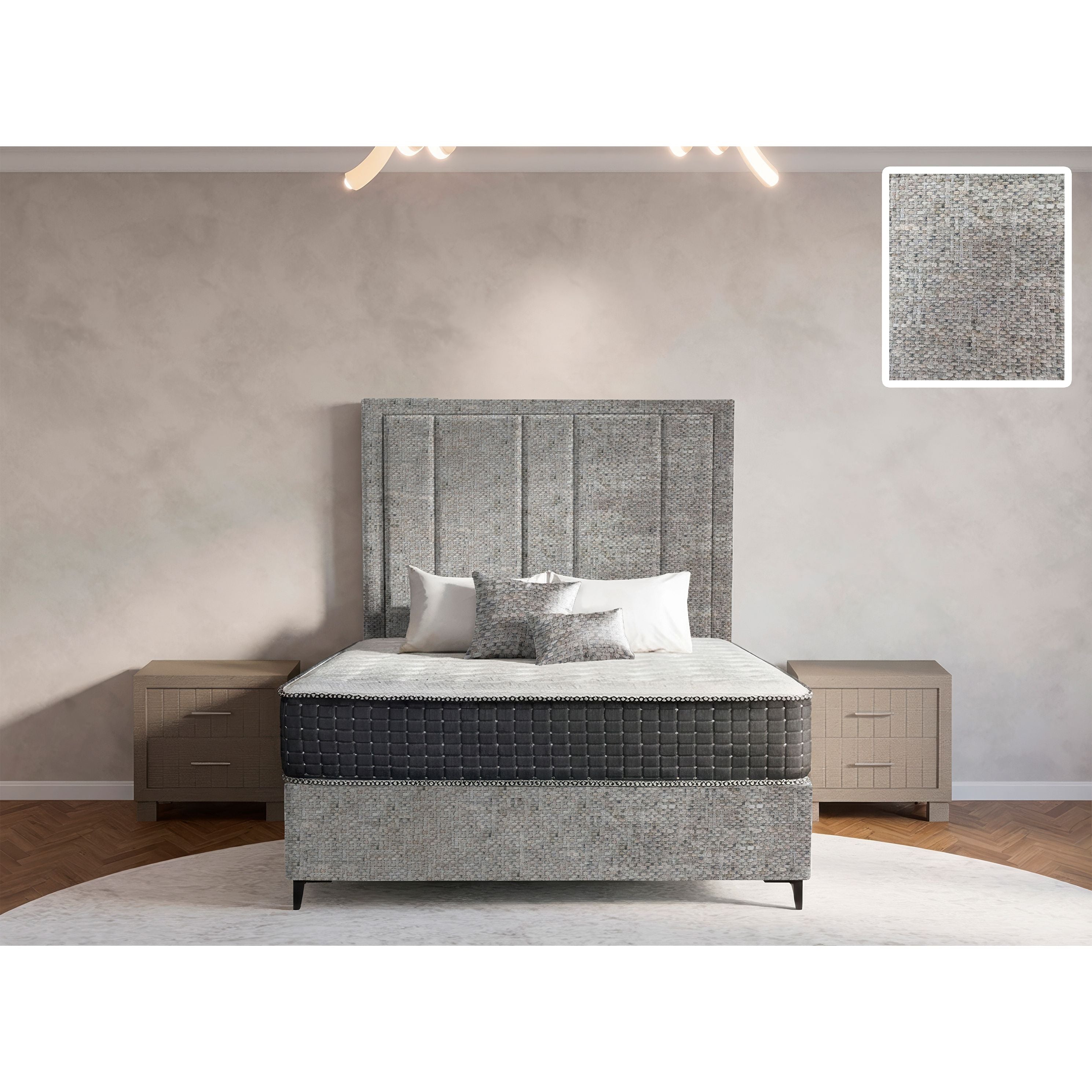 Prestige Rimline Bed and Headboard
