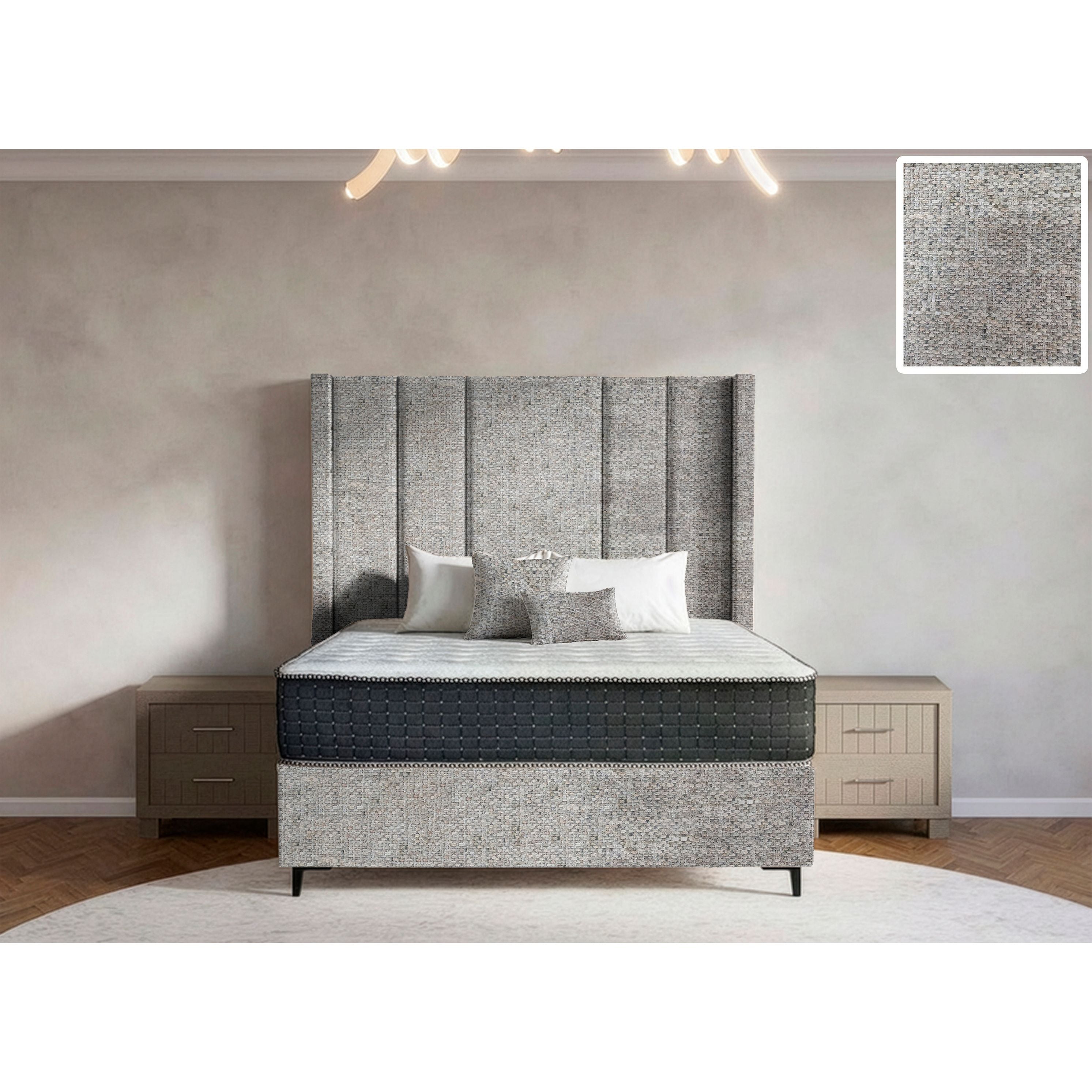 Windsor Side Wings Bed and Headboard