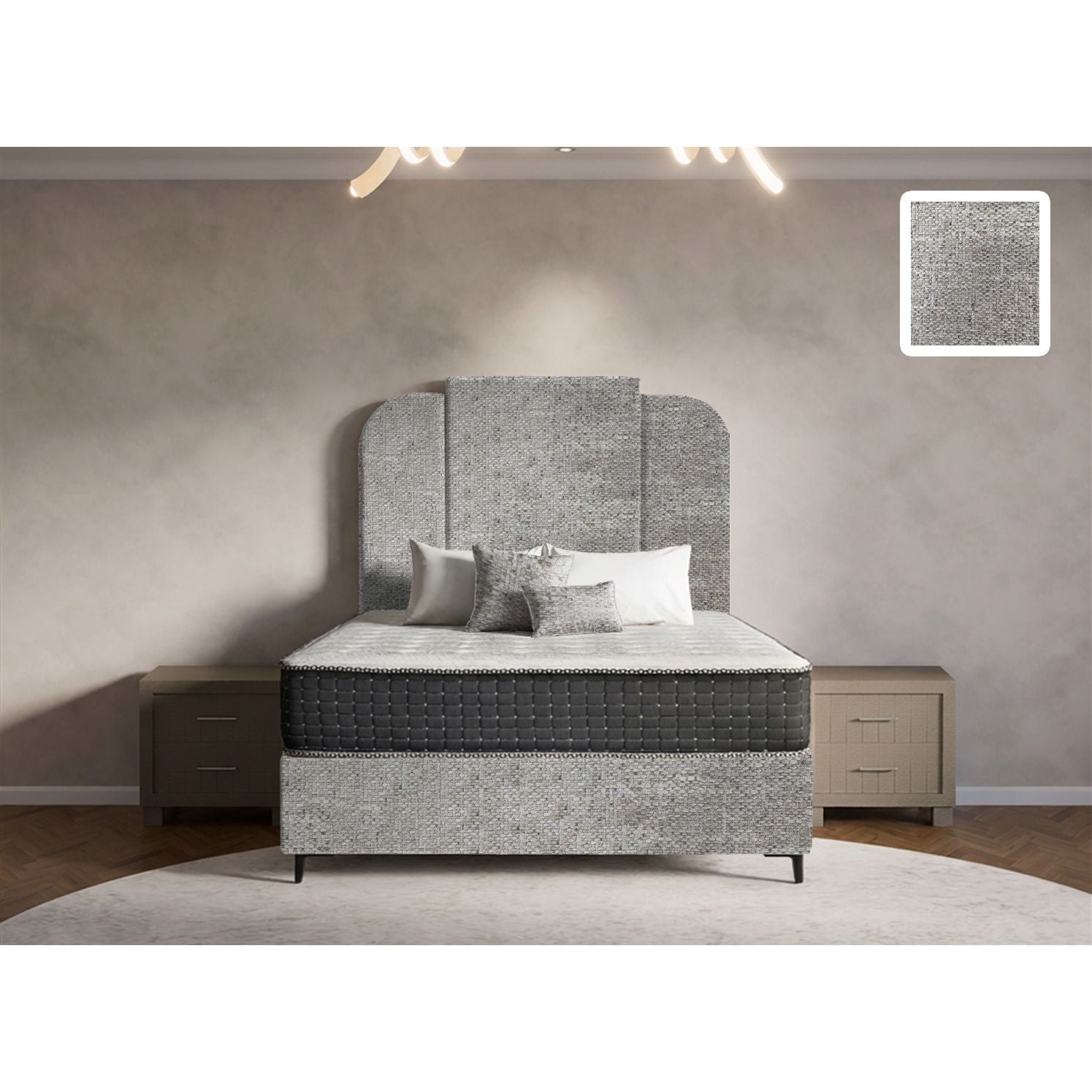 Wave Heritage Bed and Headboard