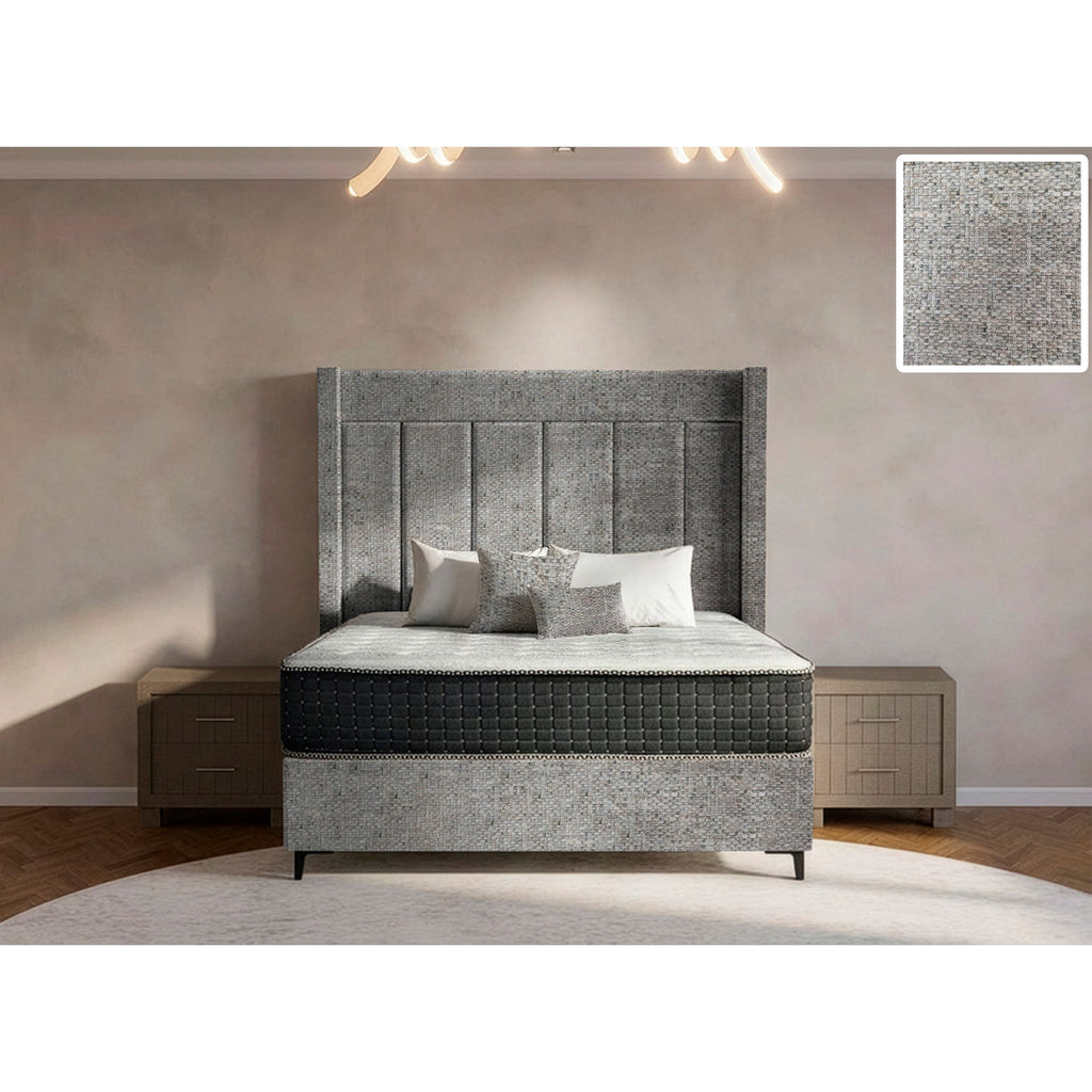 Luxeloom Side Wings Bed and Headboard