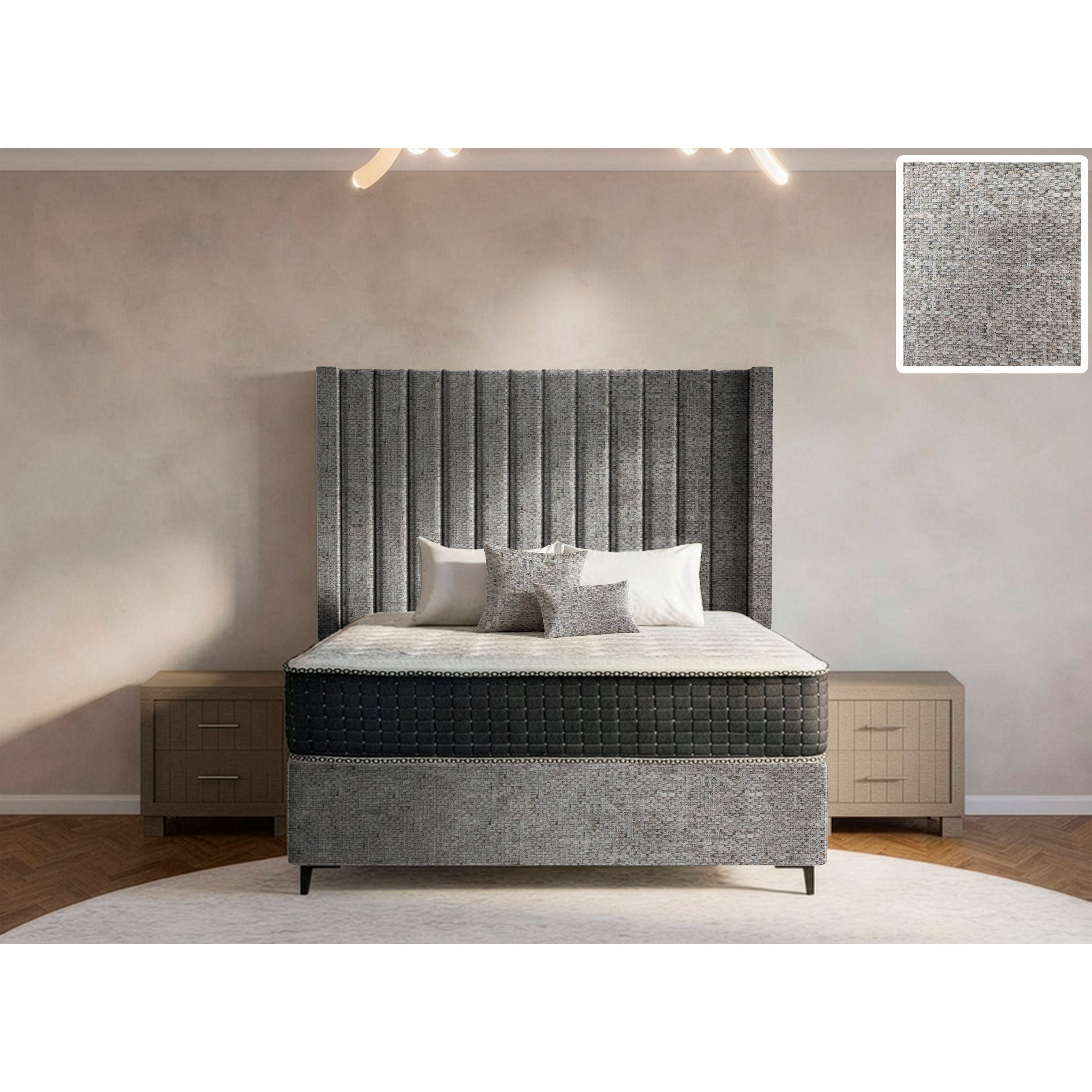 Majestic Side Wings Bed and Headboard