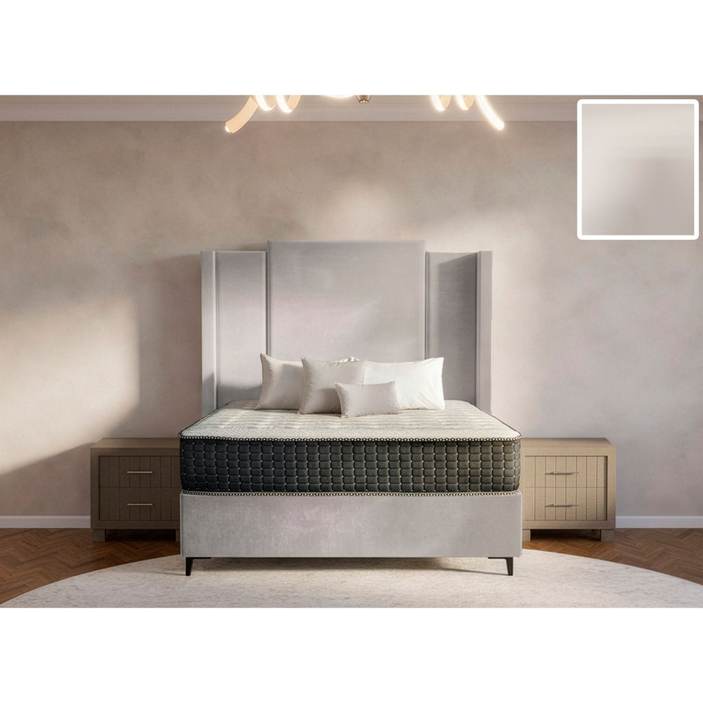 Wave Side Wings Bed and Headboard