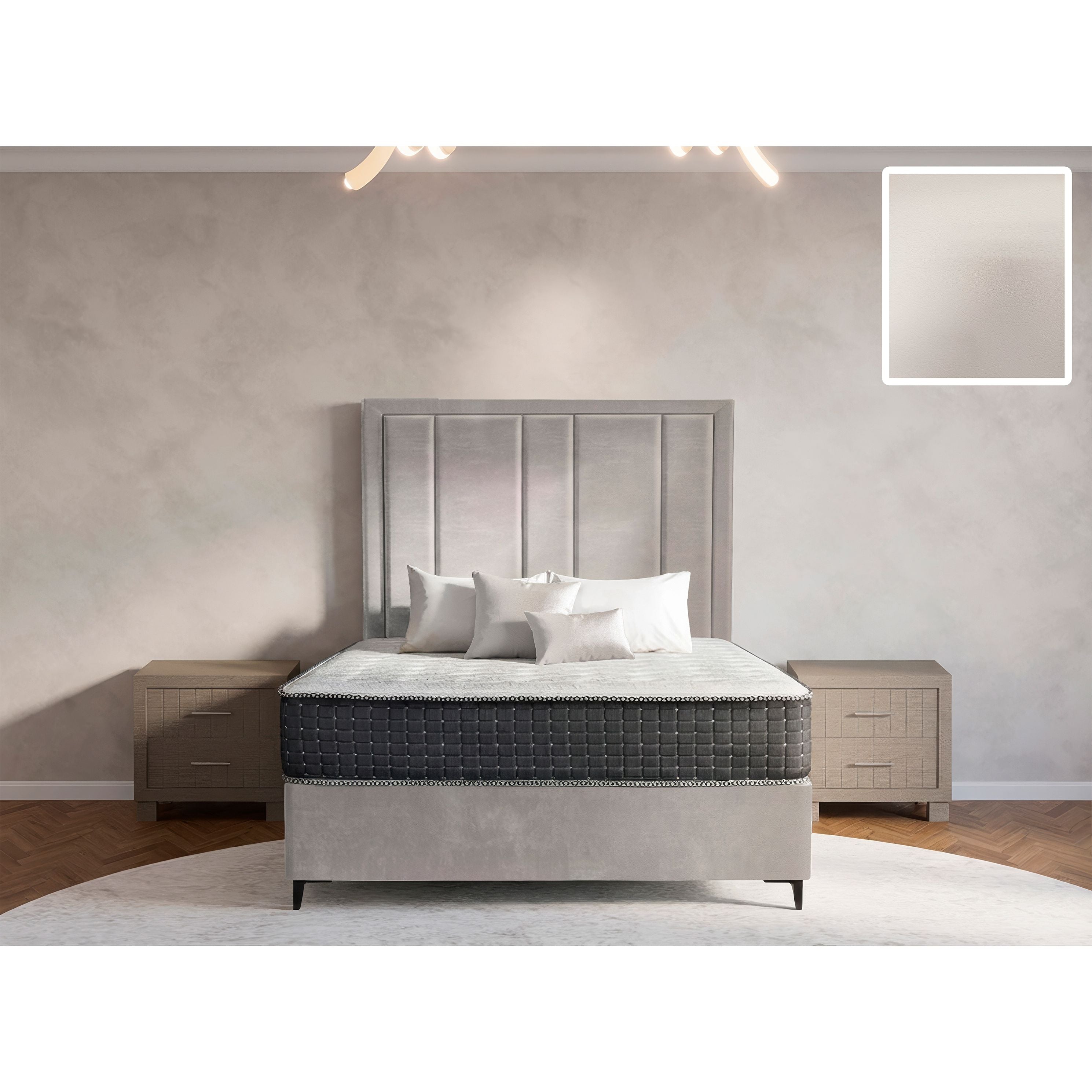 Prestige Rimline Bed and Headboard