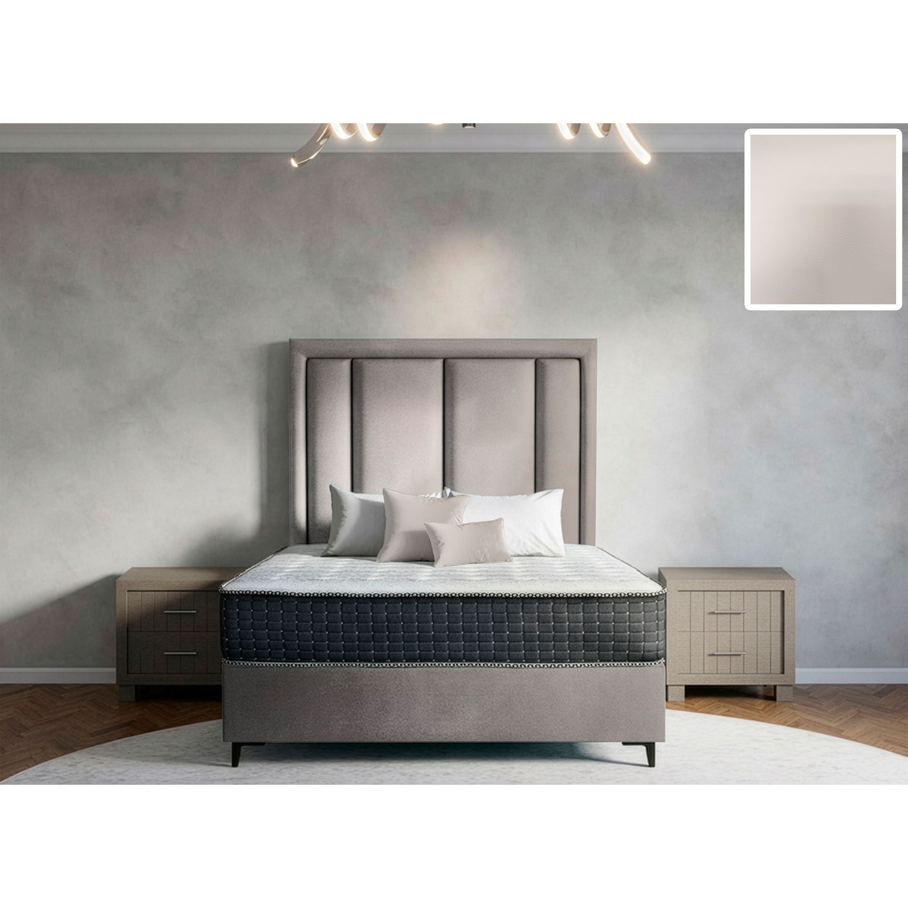 Axton Rimline Bed and Headboard
