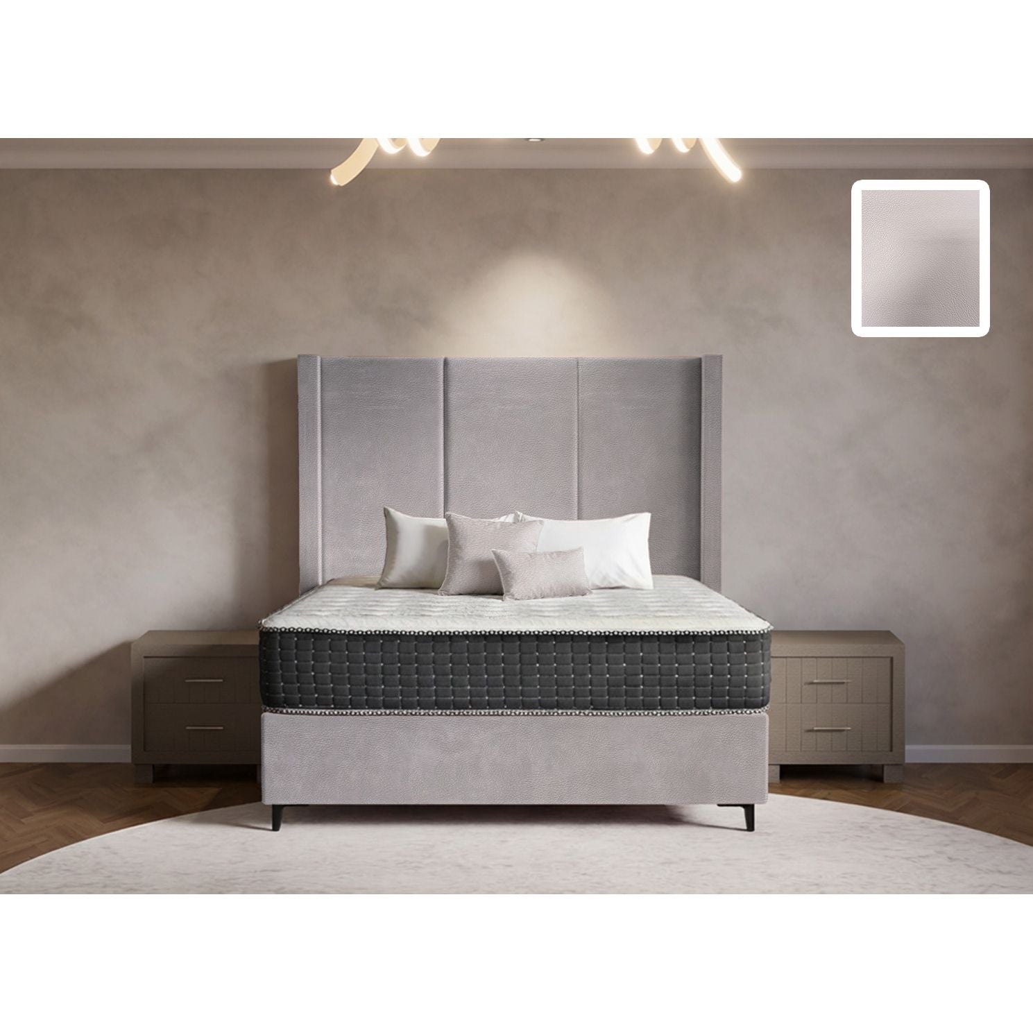 Arlington Side Wings Bed and Headboard