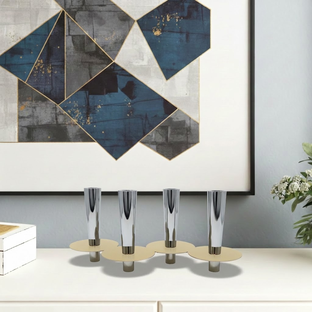 Gold Cluster Candle Holder