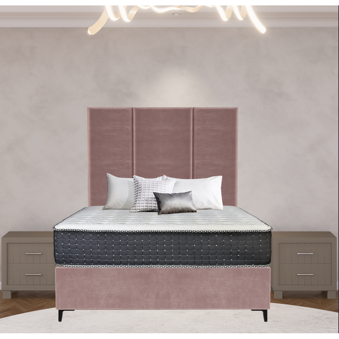 Arlington Skyline Bed and Headboard