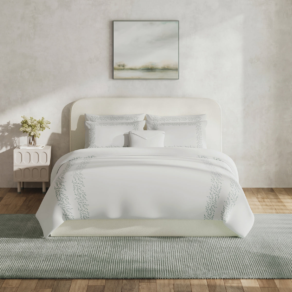 The Adeline Duvet Cover Bedding Set - Sage
