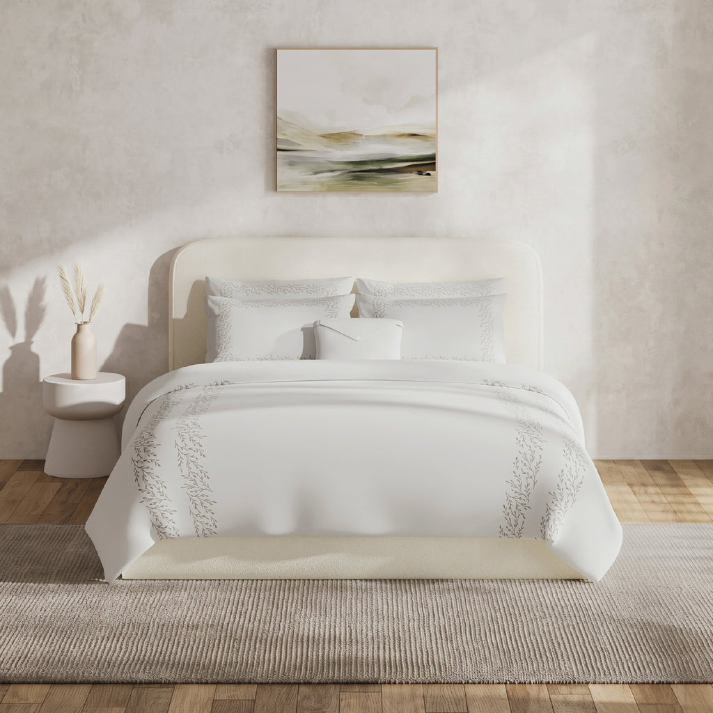 The Adeline Duvet Cover Bedding Set -Taupe